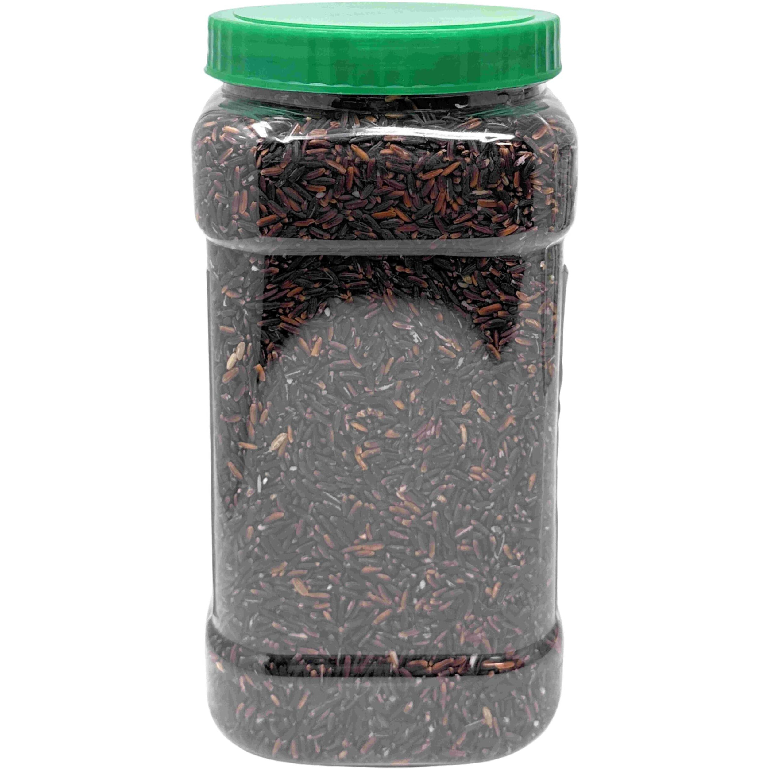 Rani Organic Black Rice Extra Long Aged 56oz (3.5lbs) 1.59kg Bulk PET Jar ~ All Natural, Gluten Friendly, Vegan, Indian Origin, Kosher, Export Quality, USDA Certified Organic