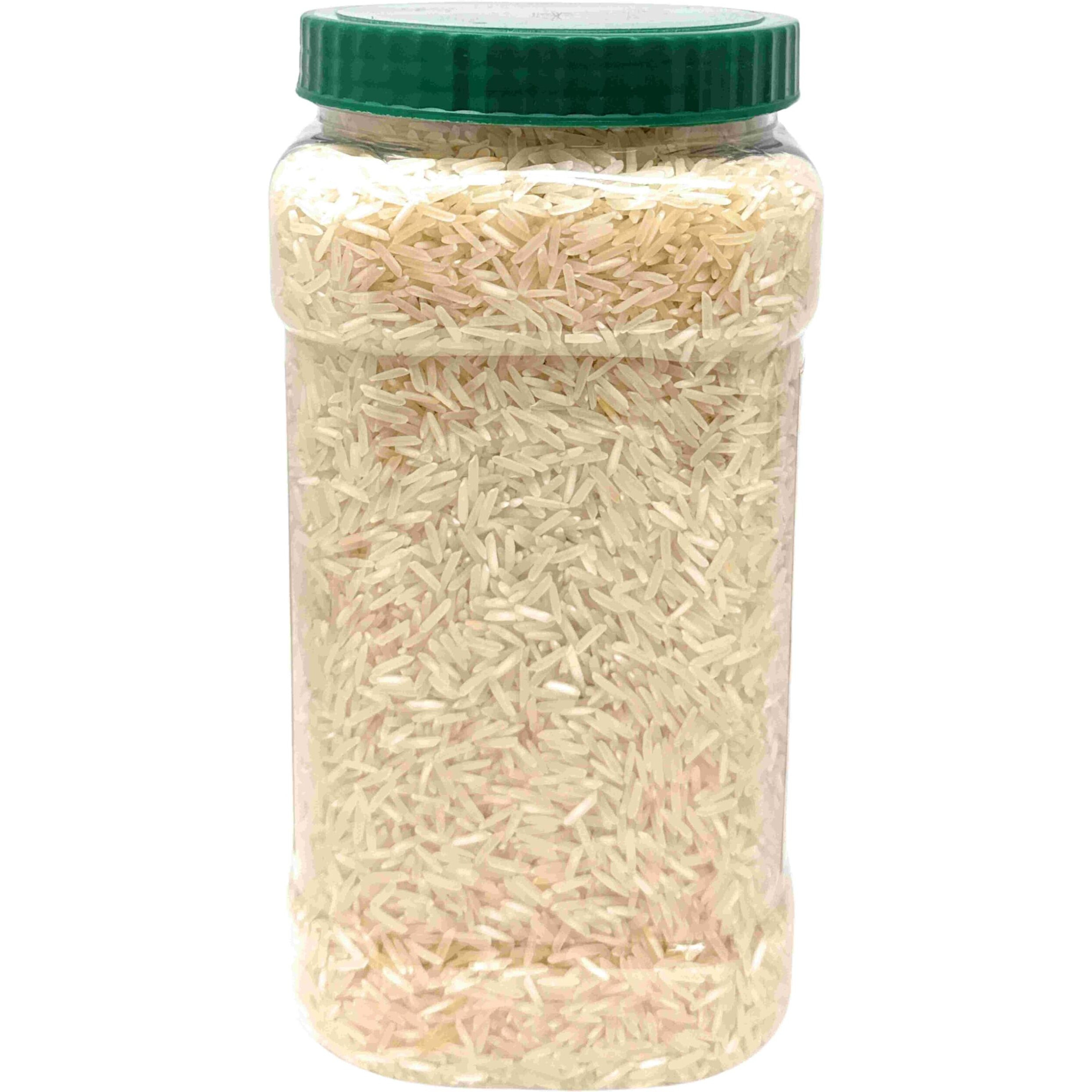 Rani Organic Platinum White Basmati Rice Extra Long Aged 56oz (3.5lbs) 1.59kg PET Jar ~ All Natural, Gluten Friendly, Vegan, Indian Origin, Kosher, Export Quality, USDA Certified Organic