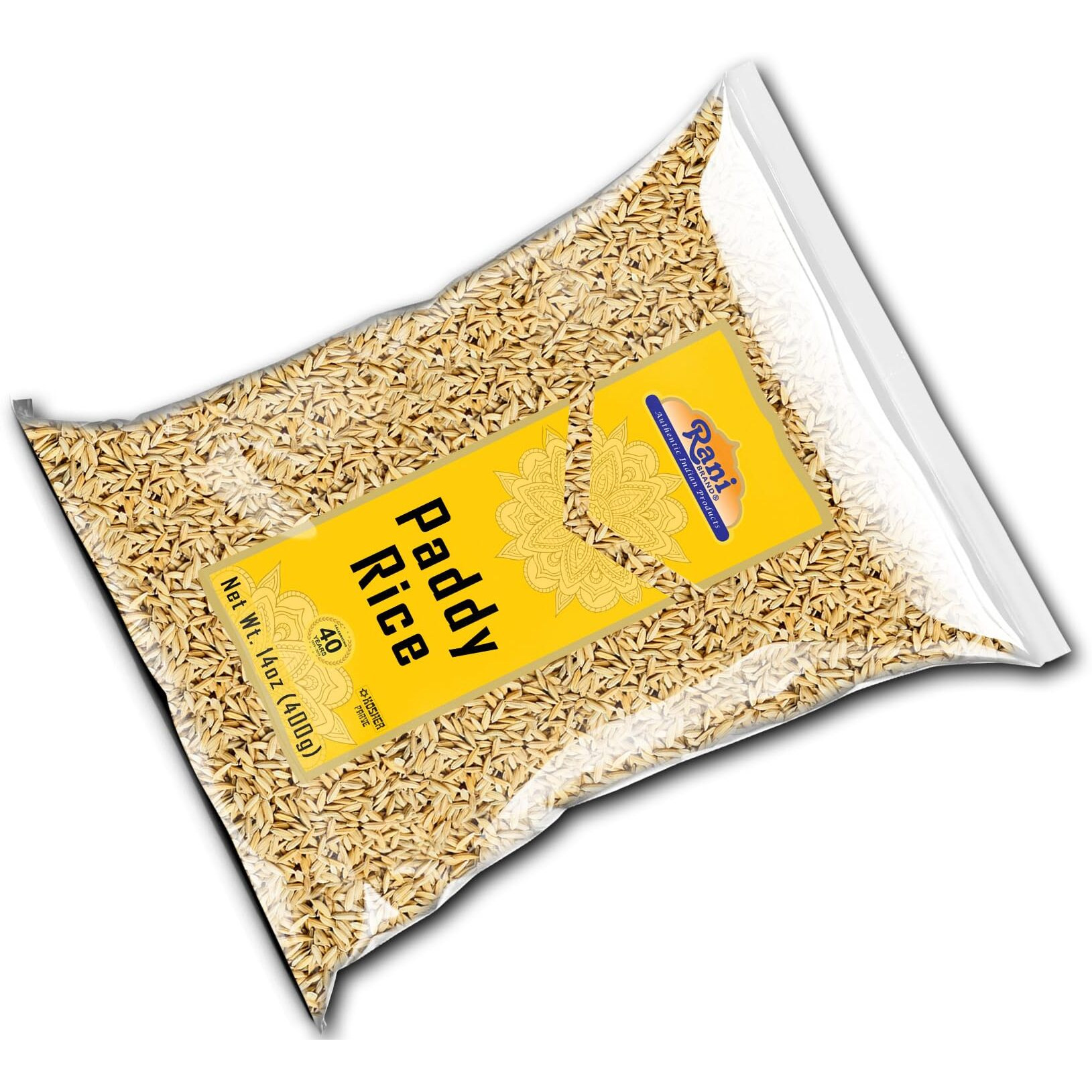 Rani Paddy Rice (Raw Unfinished Rice) 14oz (400g) ~ All Natural, Vegan, Gluten Friendly, NON-GMO, Indian Origin