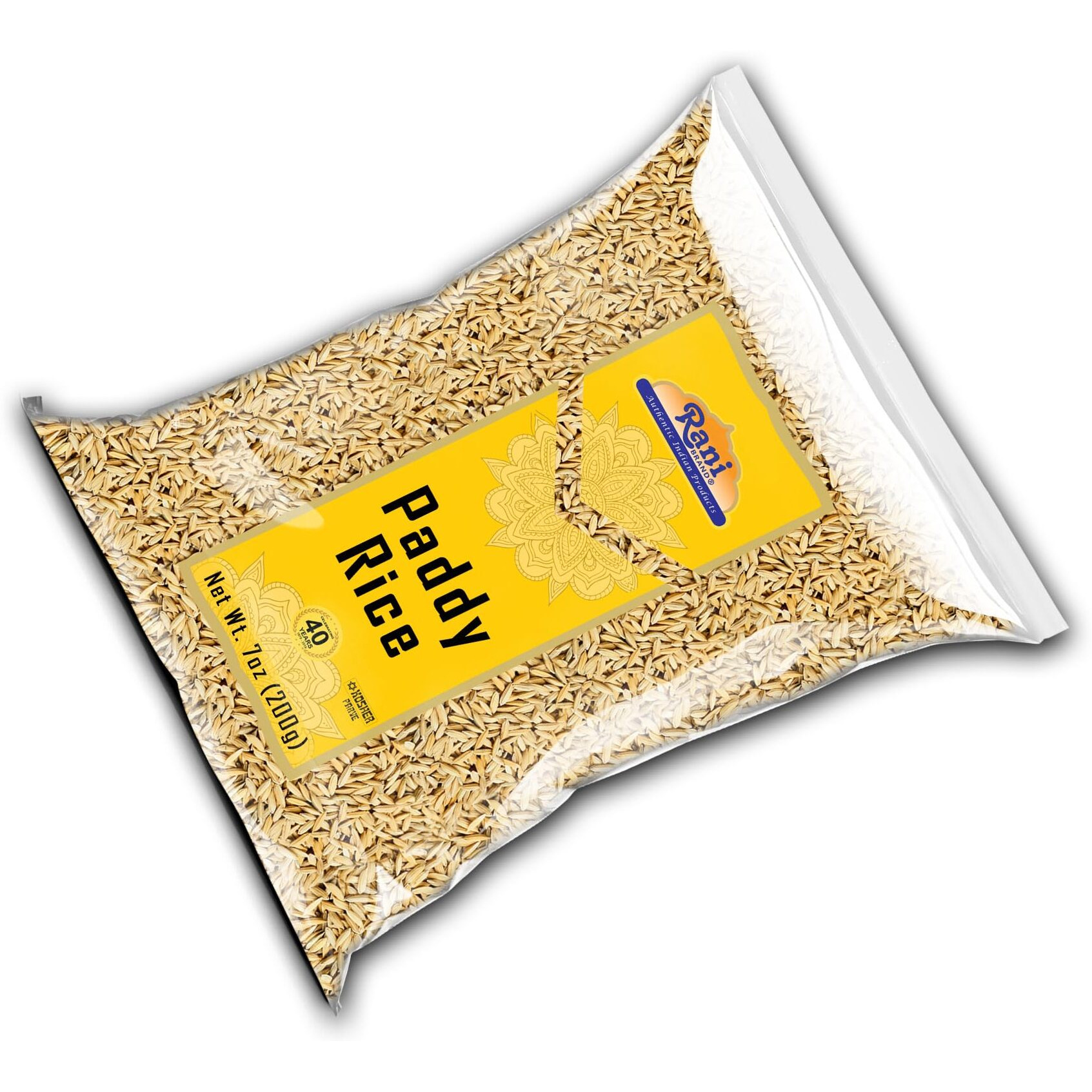 Rani Paddy Rice (Raw Unfinished Rice) 7oz (200g) ~ All Natural, Vegan, Gluten Friendly, NON-GMO, Indian Origin