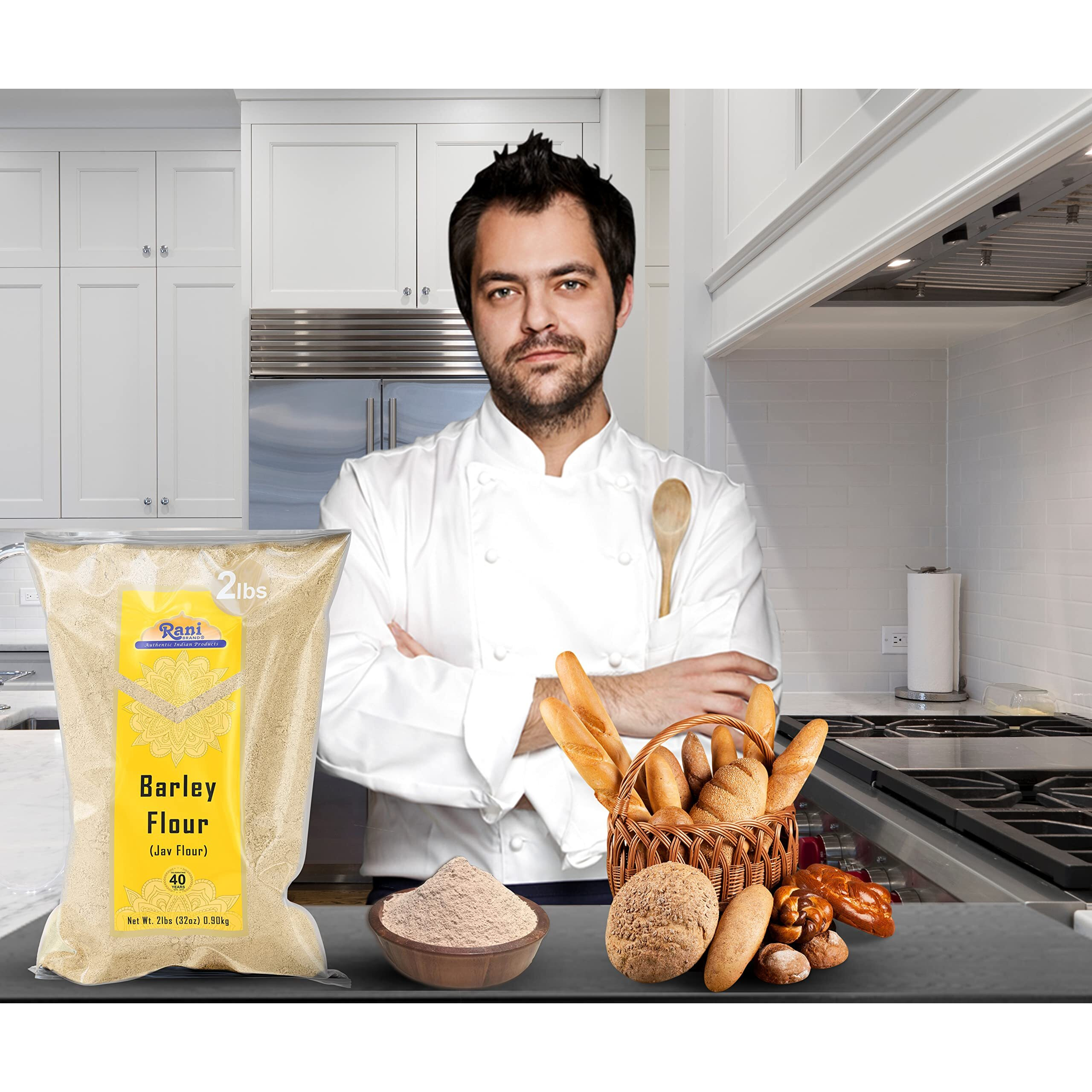 Rani Barley (Jav) Flour 32oz (2lbs) 908g ~ All Natural, Gluten Friendy, Stone Ground, Vegan, NON-GMO, Kosher, Indian Origin