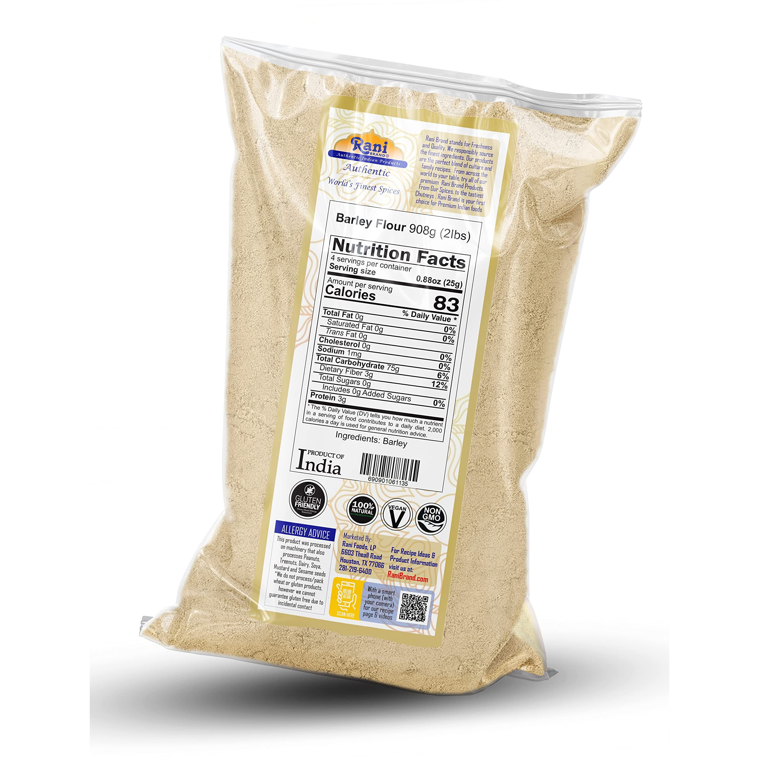Rani Barley (Jav) Flour 32oz (2lbs) 908g ~ All Natural, Gluten Friendy, Stone Ground, Vegan, NON-GMO, Kosher, Indian Origin