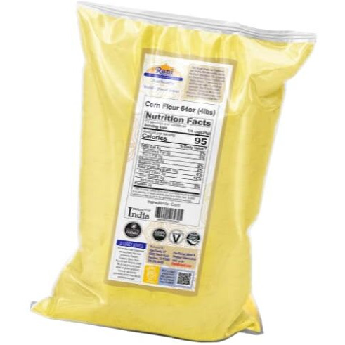 Rani Corn Flour (Makki ka Atta) 64oz (4lbs) 1.81kg Bulk ~ All Natural, Vegan, Gluten Friendly, NON-GMO, Kosher, Indian Origin
