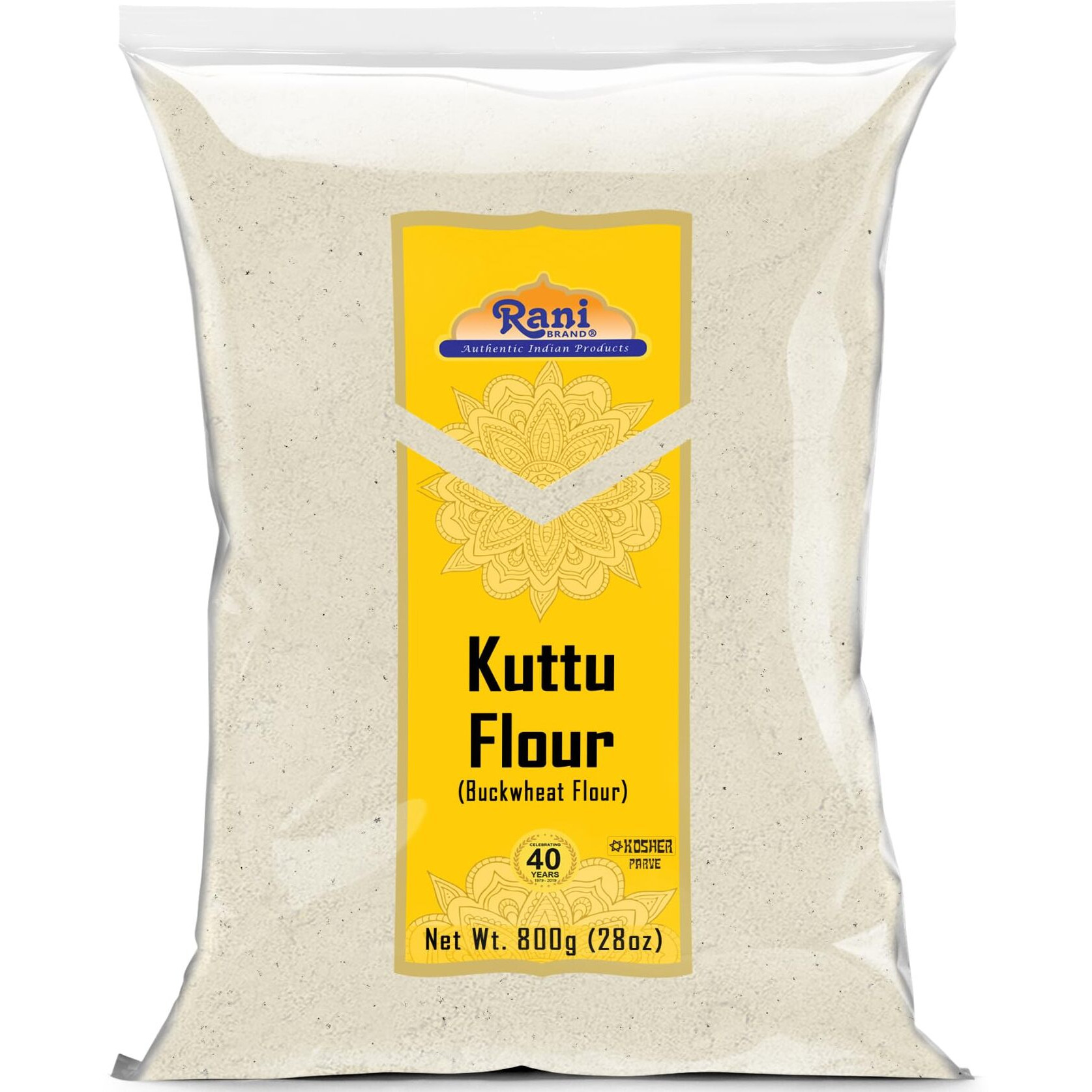Rani Kuttu (Buckwheat) Flour 28oz (1.75lbs) 800g ~ All Natural, Gluten Friendly, NON-GMO, Kosher, Vegan, Indian Origin