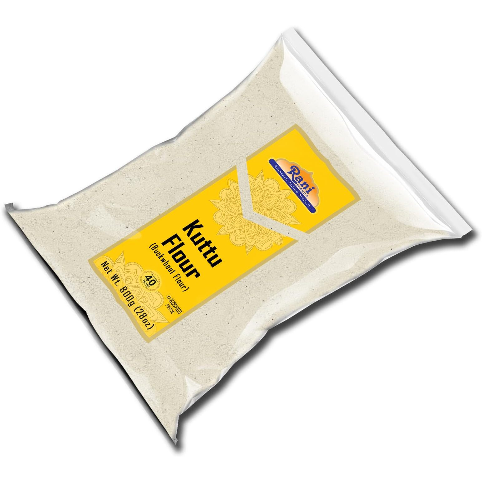 Rani Kuttu (Buckwheat) Flour 28oz (1.75lbs) 800g ~ All Natural, Gluten Friendly, NON-GMO, Kosher, Vegan, Indian Origin
