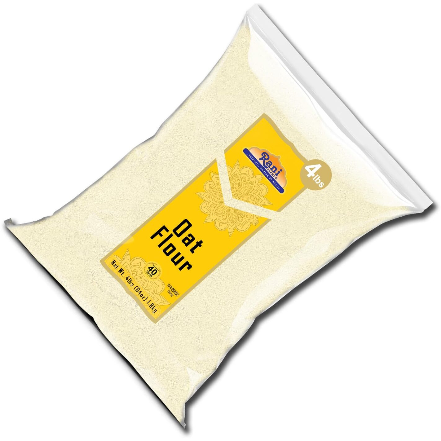 Rani Oat Flour 64oz (4lbs) 1.81kg ~ All Natural, Gluten Friendly, NON-GMO, Kosher, Vegan, Indian Origin