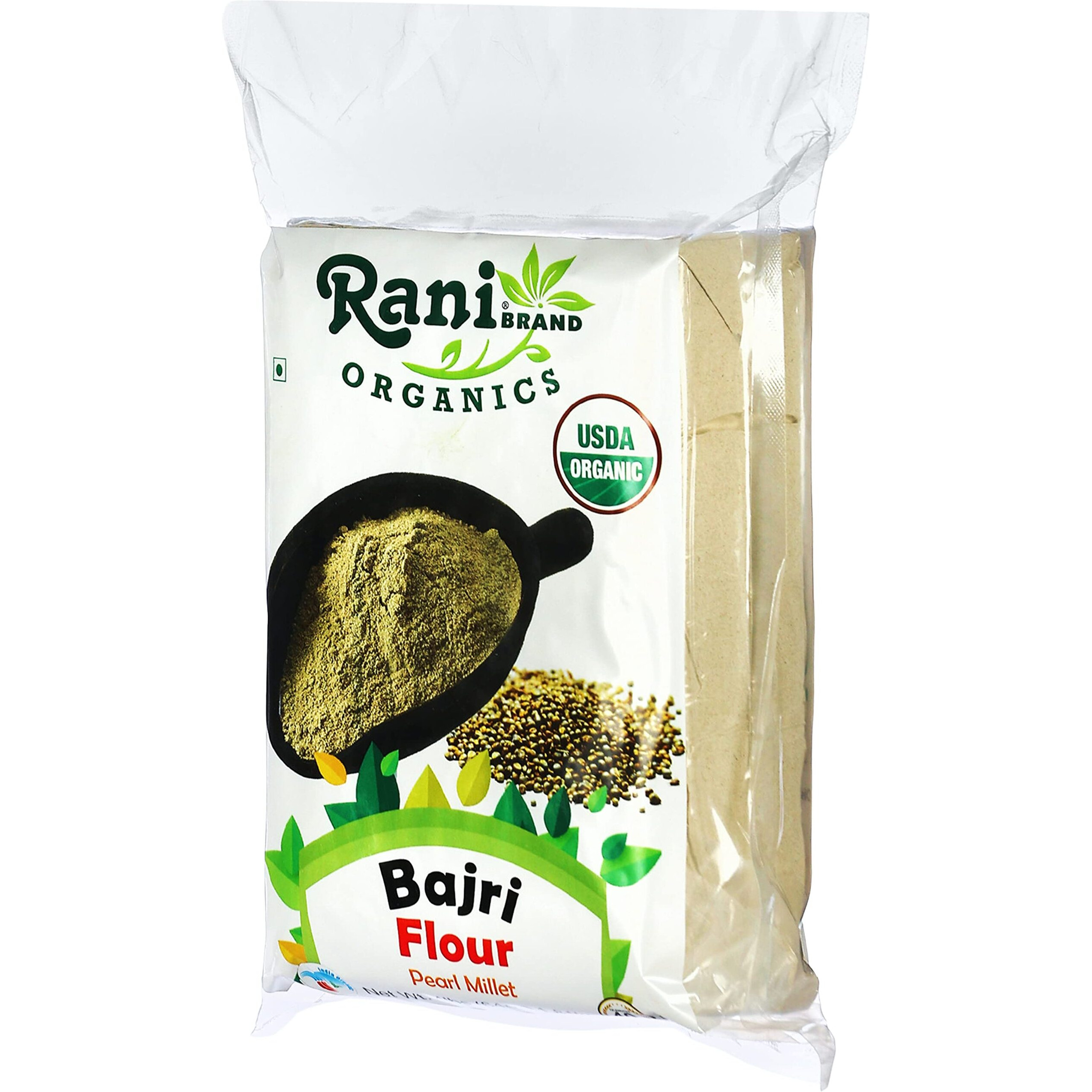 Rani Organic Bajri Flour (Pearl Millet) 64oz (4lbs) 1.81kg Bulk ~ All Natural, Vegan, Gluten Friendly, NON-GMO, Indian Origin, USDA Certified Organic