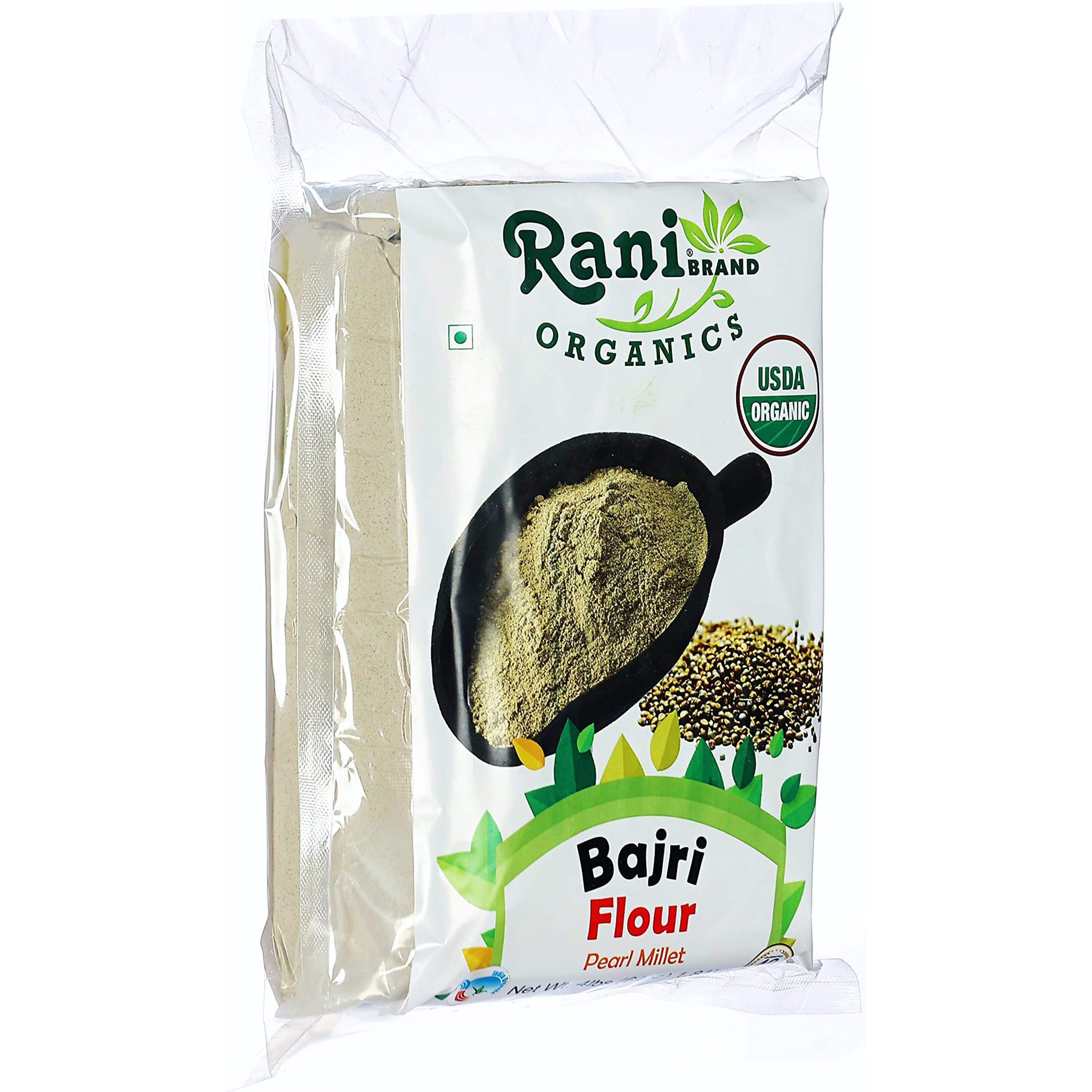 Rani Organic Bajri Flour (Pearl Millet) 64oz (4lbs) 1.81kg Bulk ~ All Natural, Vegan, Gluten Friendly, NON-GMO, Indian Origin, USDA Certified Organic