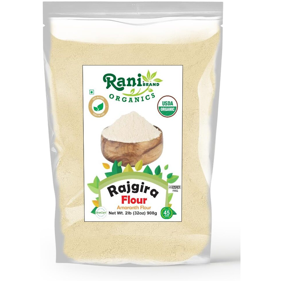 Rani Organic Rajgara Flour (Amaranth Flour) 32oz (2lbs) 908g Bulk ~ All Natural, Vegan, Gluten Friendly, NON-GMO, Kosher, Indian Origin, USDA Organic Certified