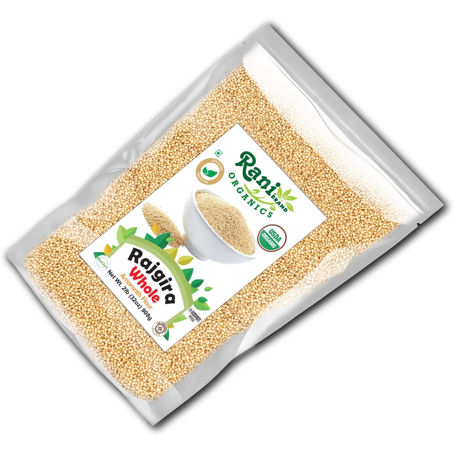 Rani Organic Rajgara Whole (Amaranth Whole) 32oz (2lbs) 908g Bulk ~ All Natural, Vegan, Gluten Friendly, NON-GMO, Kosher, Indian Origin, USDA Organic Certified