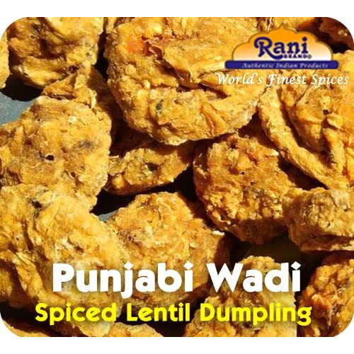 Rani Punjabi Wadi (Vadi) Lentil Spiced Flour Balls 7oz (200g) PET Jar ~ High Protein, All Natural, Vegan, No Colors, Indian Origin