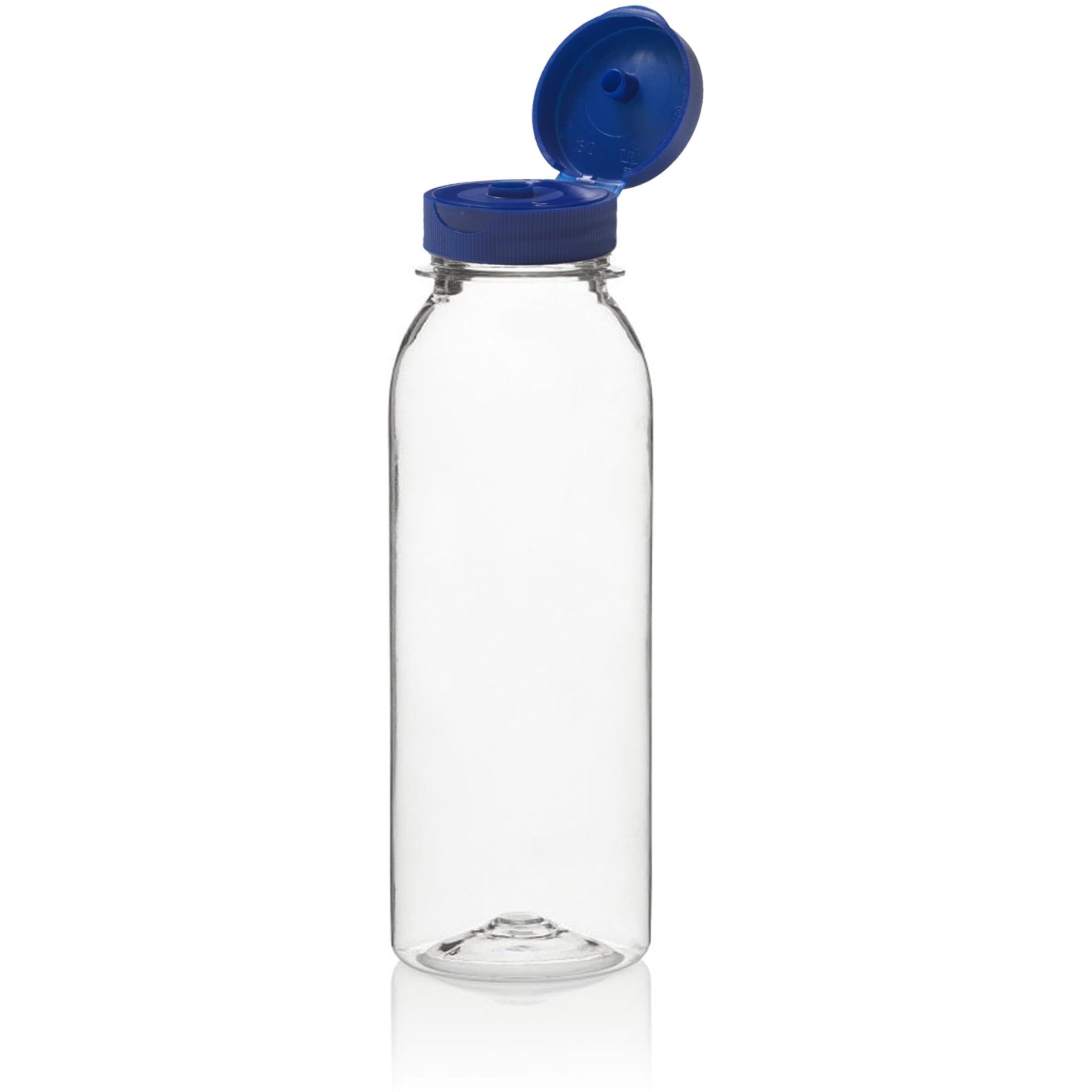 Rani Clear Plastic Bottles, 8oz PET Bottle with Flip-top Caps, BPA - FREE, Home & Commercial Use, Containers for Sauces, Condiments, Shampoo, Lotion, Sanitizer| Made in USA - Pack of 50