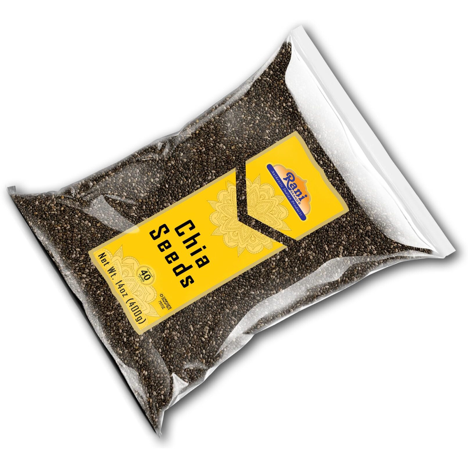 Rani Chia Seeds 14oz (400g) ~ All Natural, Vegan, Gluten Friendly, Non-GMO, Kosher, Indian Origin