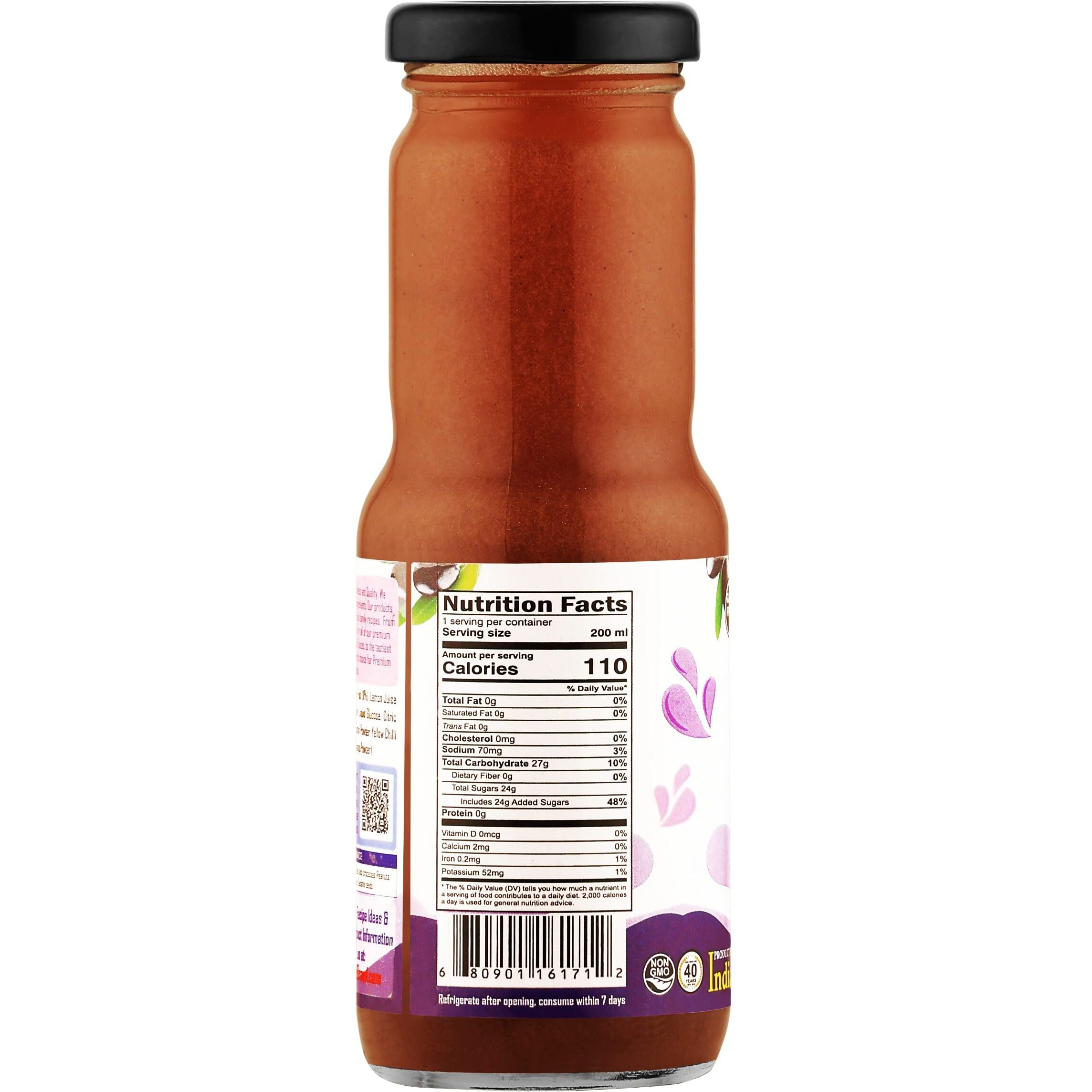Rani Jamun Shikanji 6.7 fl oz (200 ml) Glass Bottle, Pack of 6 ~ Indian Fruit Beverage, Vegan, Gluten Free, NON-GMO, Indian Origin