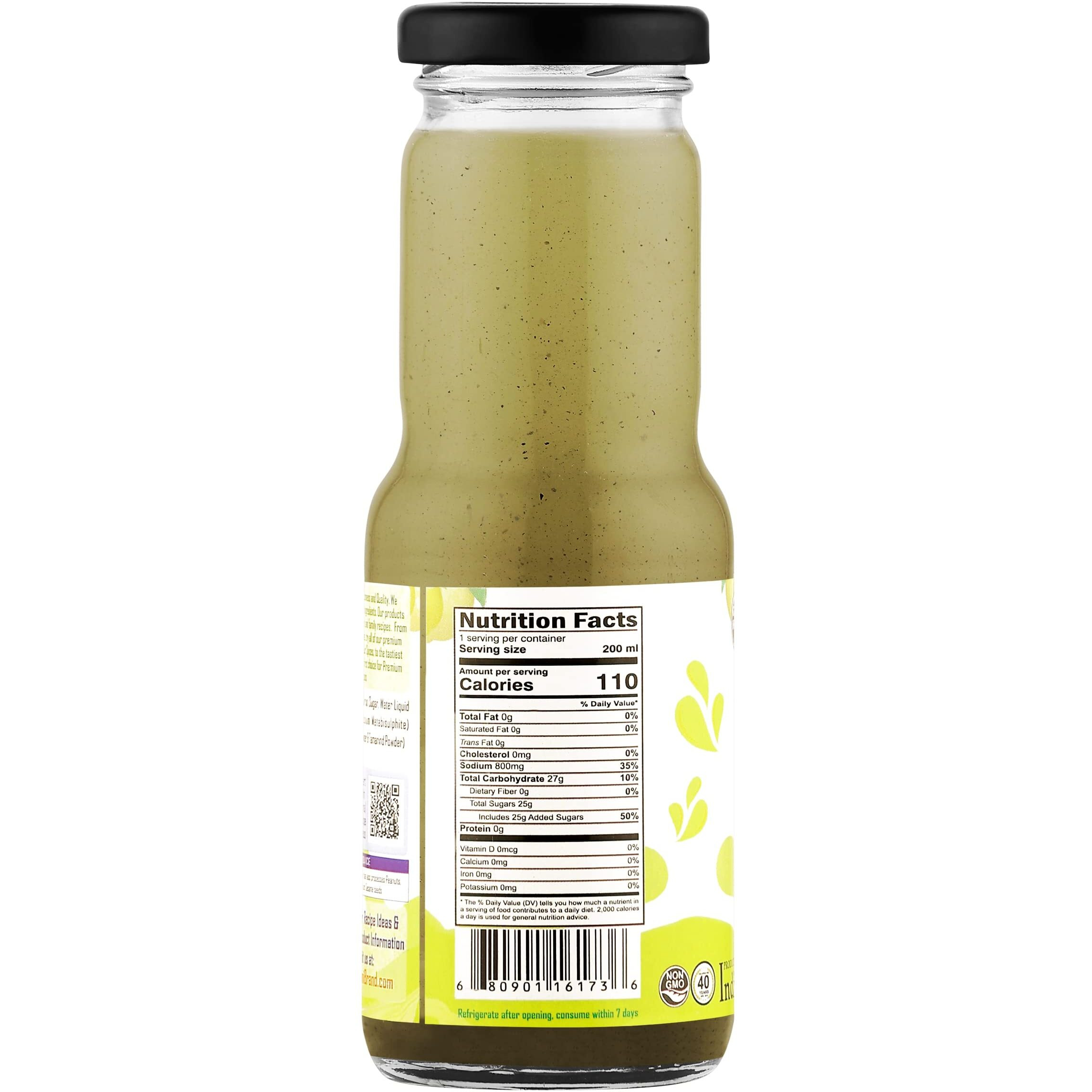 Rani Masala Lemonade 6.7 fl oz (200 ml) Glass Bottle, Pack of 2 ~ Indian Fruit Beverage, Vegan, Gluten Free, NON-GMO, Indian Origin