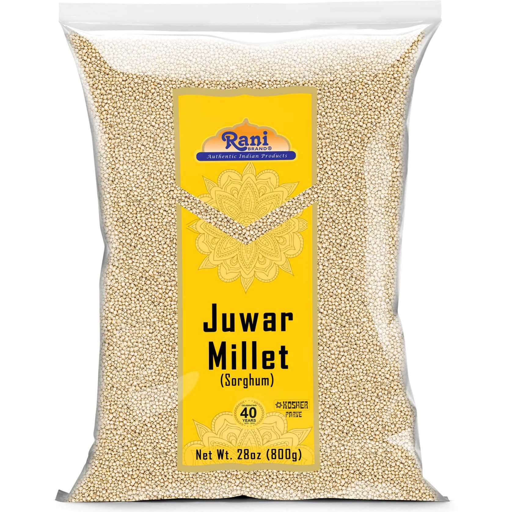 Rani Juwar Millet (Sorghum) Whole Ancient Grain Seeds 28oz (1.75lbs) 800g ~ All Natural, Gluten Friendly, NON-GMO, Kosher, Vegan, Indian Origin