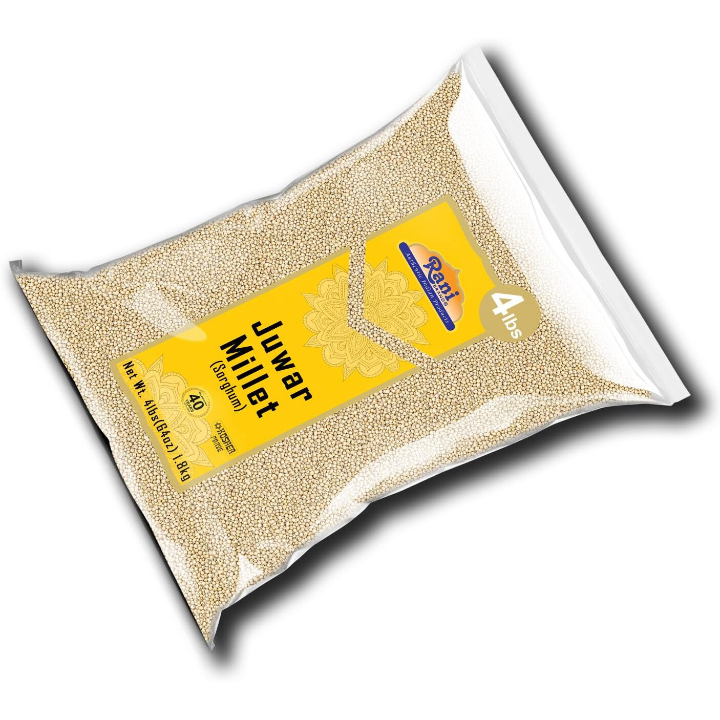 Rani Juwar Millet (Sorghum) Whole Ancient Grain Seeds 64oz (4lbs) 1.81kg ~ All Natural, Gluten Friendly, NON-GMO, Kosher, Vegan, Indian Origin