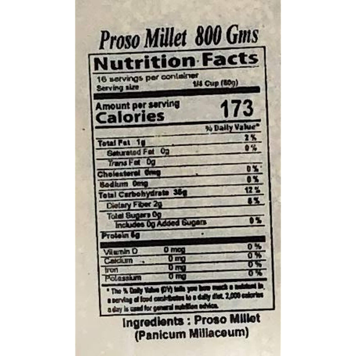 Rani Proso Millet (Panicum Millaceum) Whole Ancient Grain Seeds 28oz (800g) ~ All Natural, Gluten Friendly, NON-GMO, Vegan, Indian Origin, Barri/Chena/Variga/Baragu