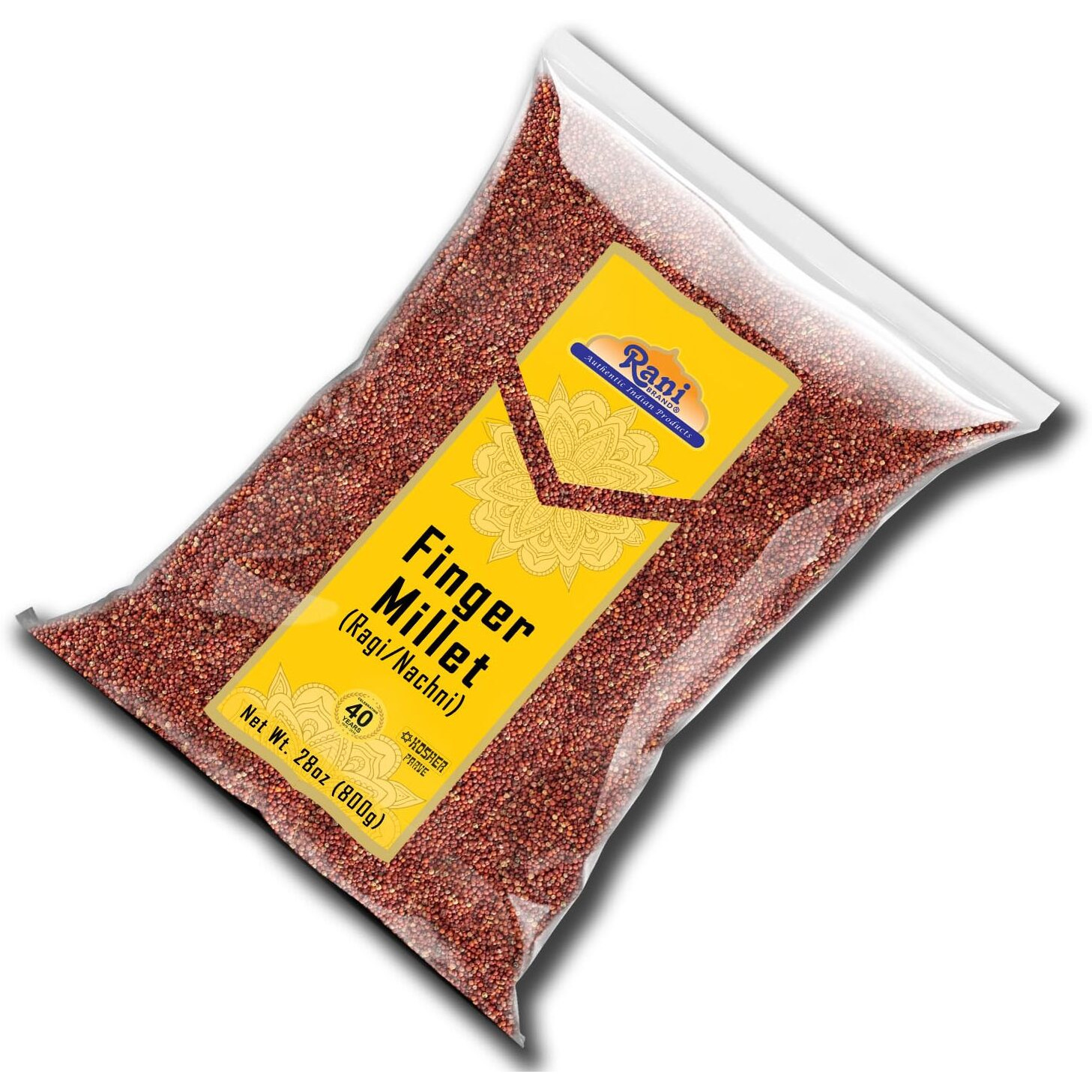 Rani Ragi Finger Millet (Eleusine Coracana) Whole Ancient Grain Seeds 28oz (800g) ~ All Natural, Gluten Friendly, NON-GMO, Kosher, Vegan, Indian Origin