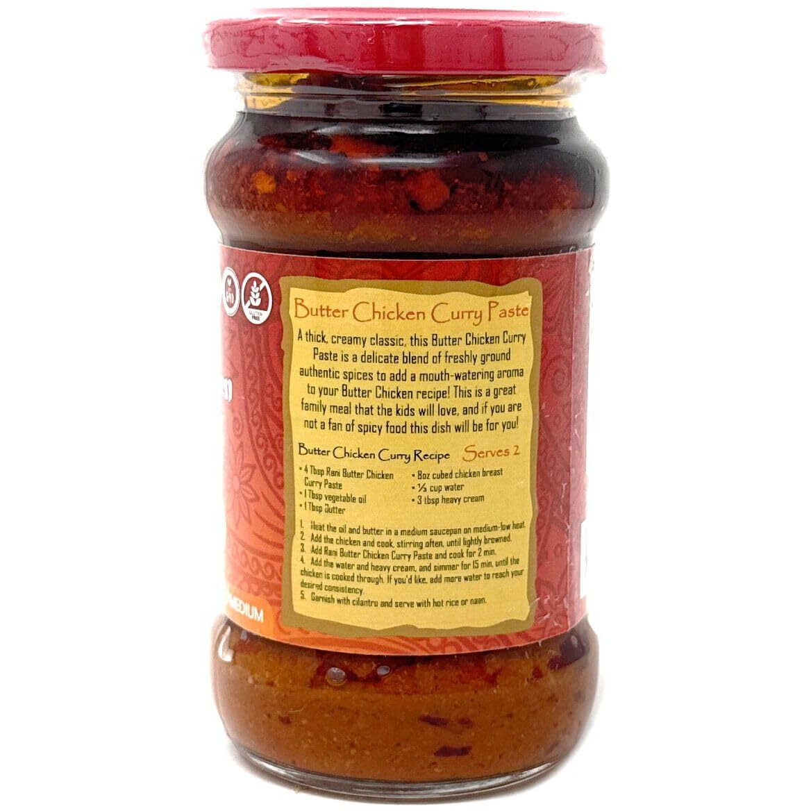 Rani Butter Chicken Curry Paste 10.5oz (300g) Glass Jar ~ Easy to Use, Vegan, No Colors, All Natural, NON-GMO, Gluten Free, Indian Origin