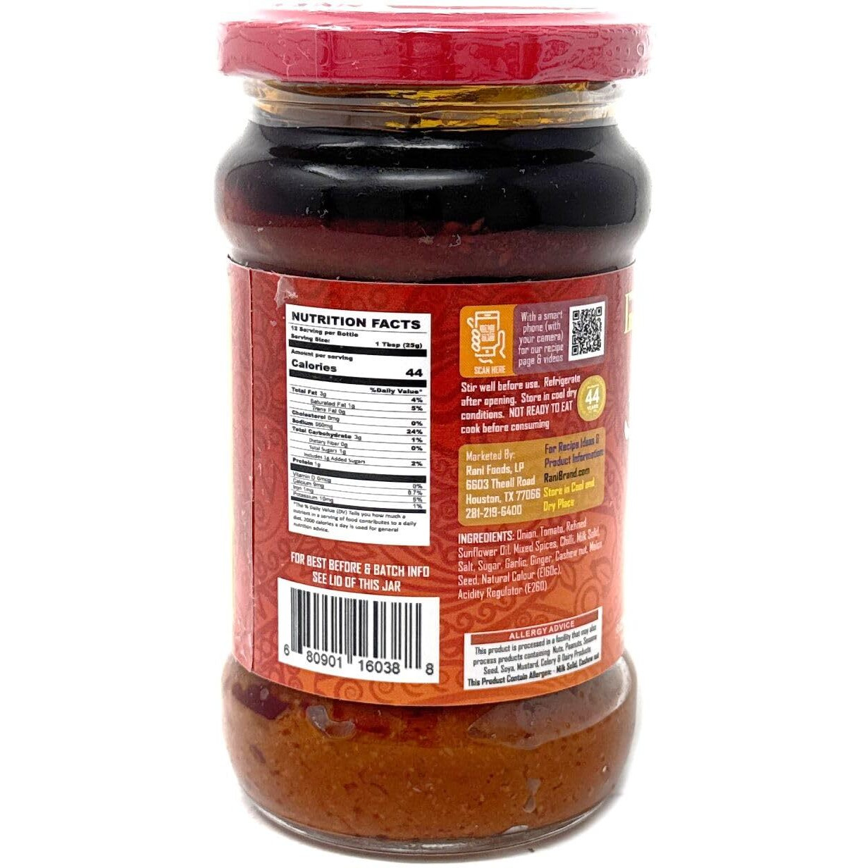 Rani Butter Chicken Curry Paste 10.5oz (300g) Glass Jar ~ Easy to Use, Vegan, No Colors, All Natural, NON-GMO, Gluten Free, Indian Origin