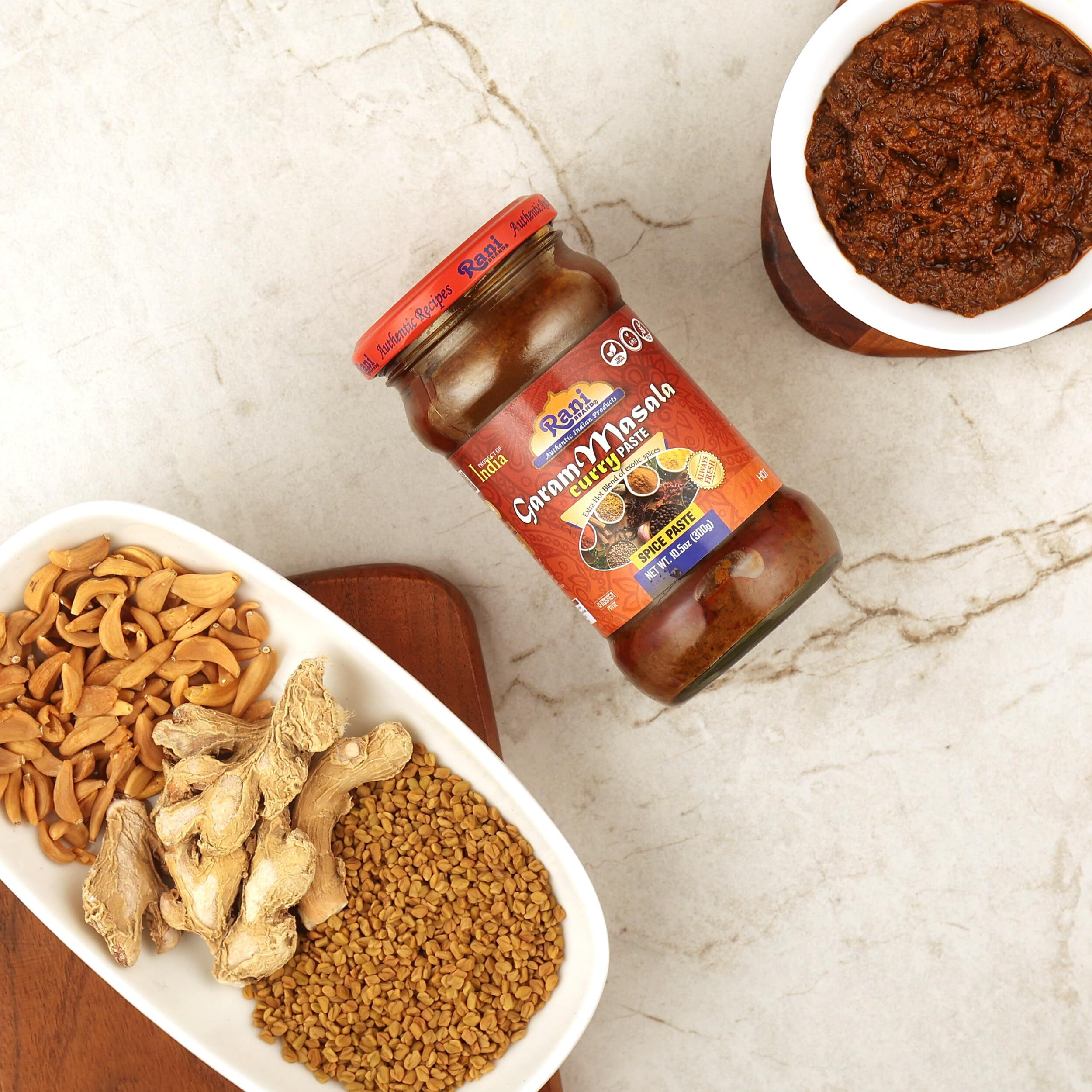 Rani Garam Masala Curry Spice Paste 10.5oz (300g) Glass Jar, Pack of 5+1 FREE ~ No Colors, All Natural, NON-GMO, Kosher, Vegan, Gluten Free, Indian Origin