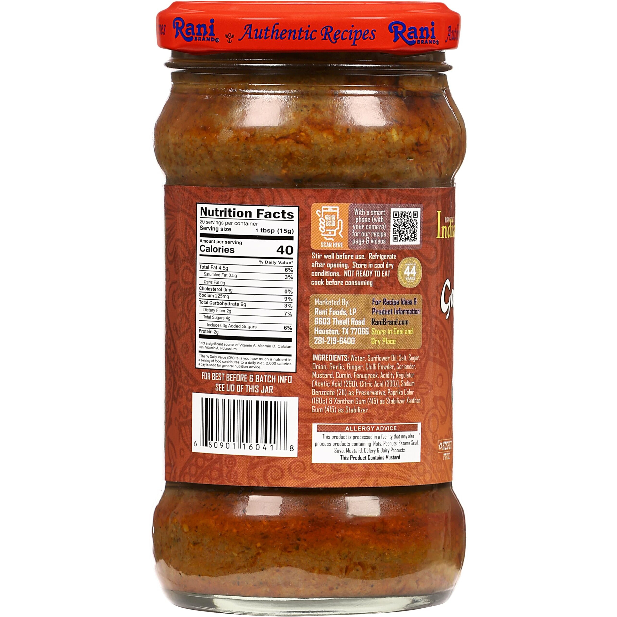 Rani Garam Masala Curry Spice Paste 10.5oz (300g) Glass Jar, Pack of 5+1 FREE ~ No Colors, All Natural, NON-GMO, Kosher, Vegan, Gluten Free, Indian Origin
