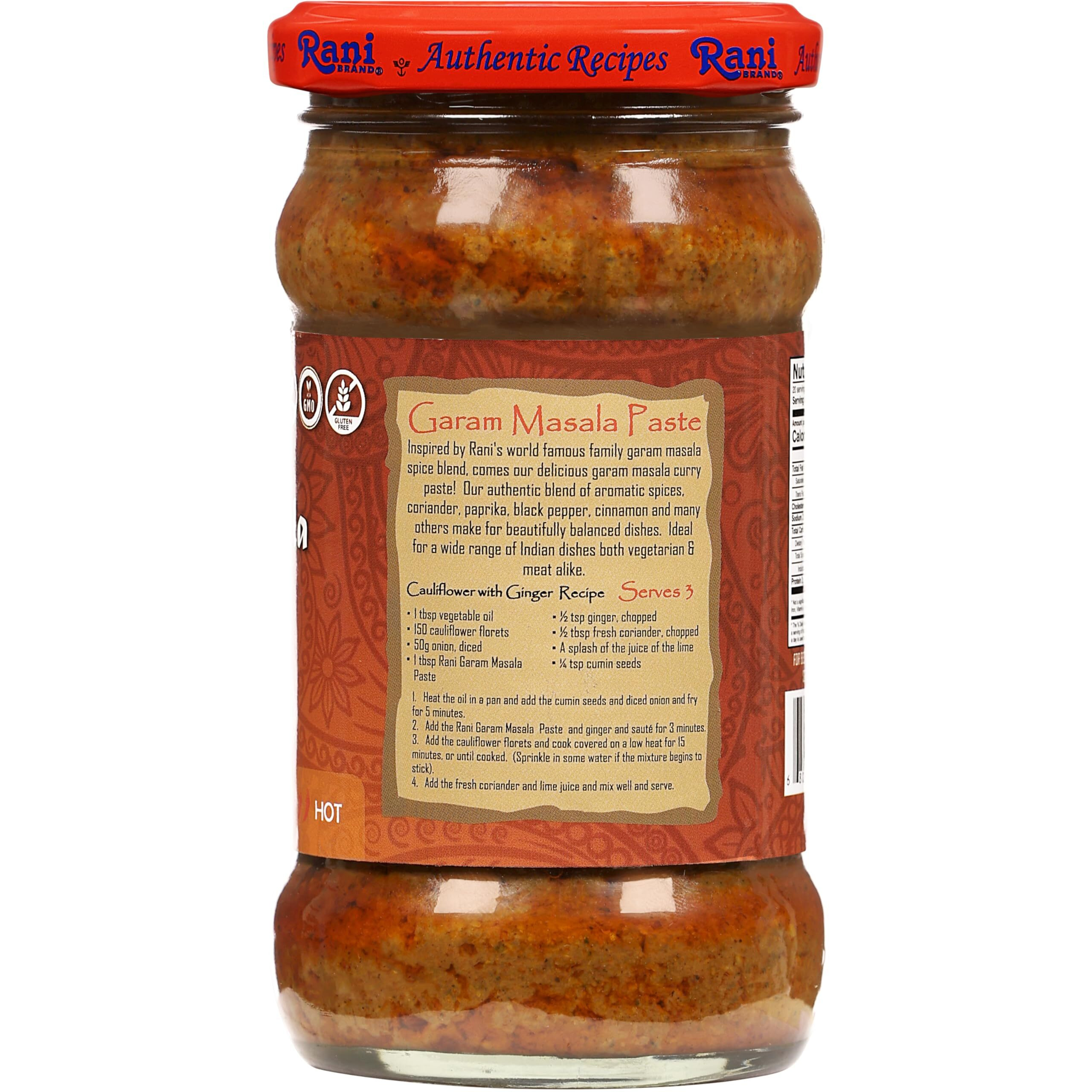 Rani Garam Masala Curry Spice Paste 10.5oz (300g) Glass Jar, Pack of 5+1 FREE ~ No Colors, All Natural, NON-GMO, Kosher, Vegan, Gluten Free, Indian Origin