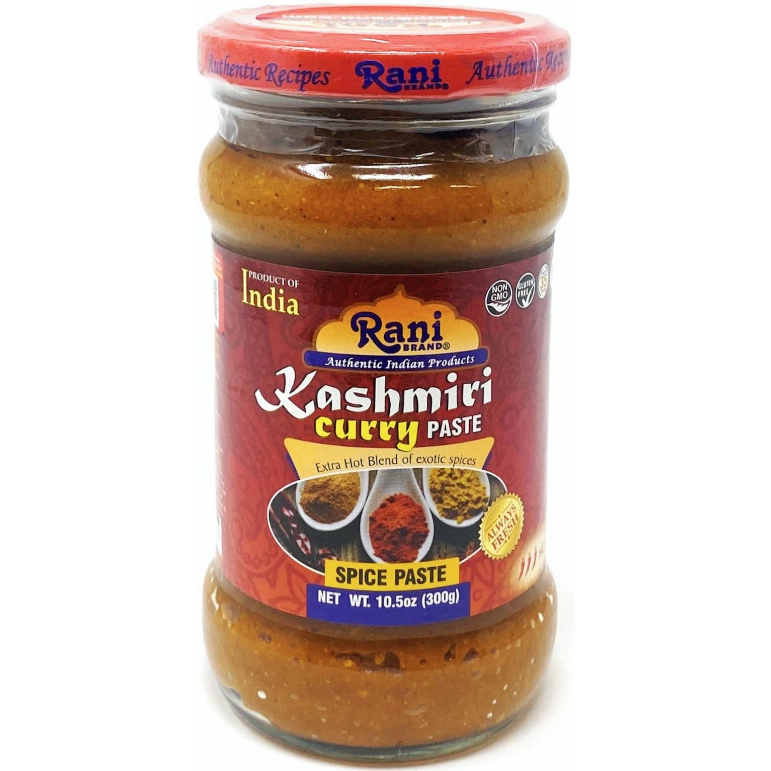 Rani Kashmiri Masala Curry Paste 10.5oz (300g) Glass Jar, Pack of 5+1 FREE ~ All Natural, NON-GMO, Vegan, Gluten Free, Indian Origin, Cooking Spice Paste