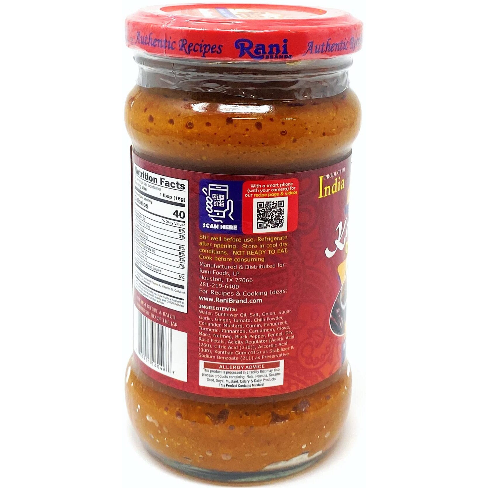 Rani Kashmiri Masala Curry Paste 10.5oz (300g) Glass Jar, Pack of 5+1 FREE ~ All Natural, NON-GMO, Vegan, Gluten Free, Indian Origin, Cooking Spice Paste