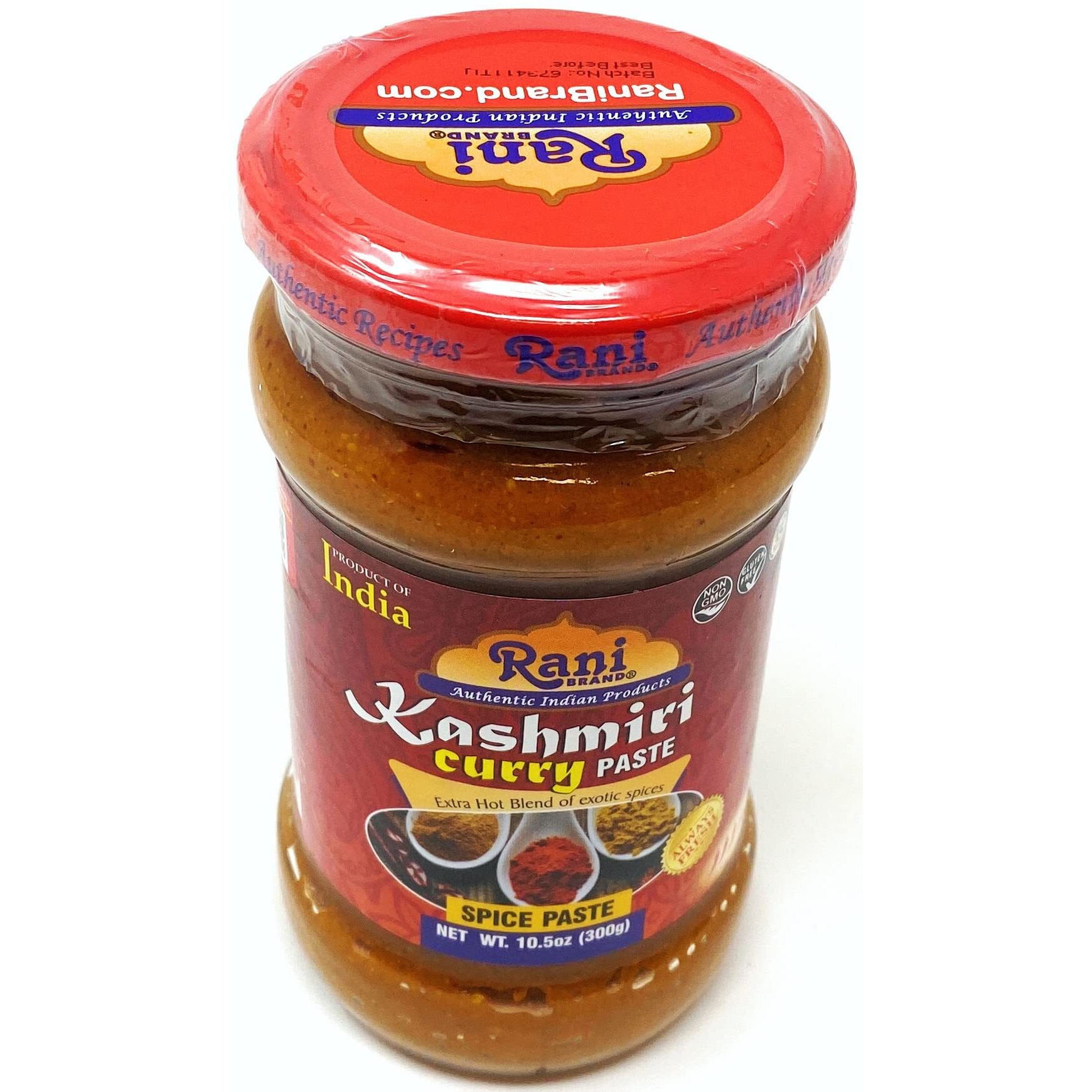 Rani Kashmiri Masala Curry Paste 10.5oz (300g) Glass Jar, Pack of 5+1 FREE ~ All Natural, NON-GMO, Vegan, Gluten Free, Indian Origin, Cooking Spice Paste