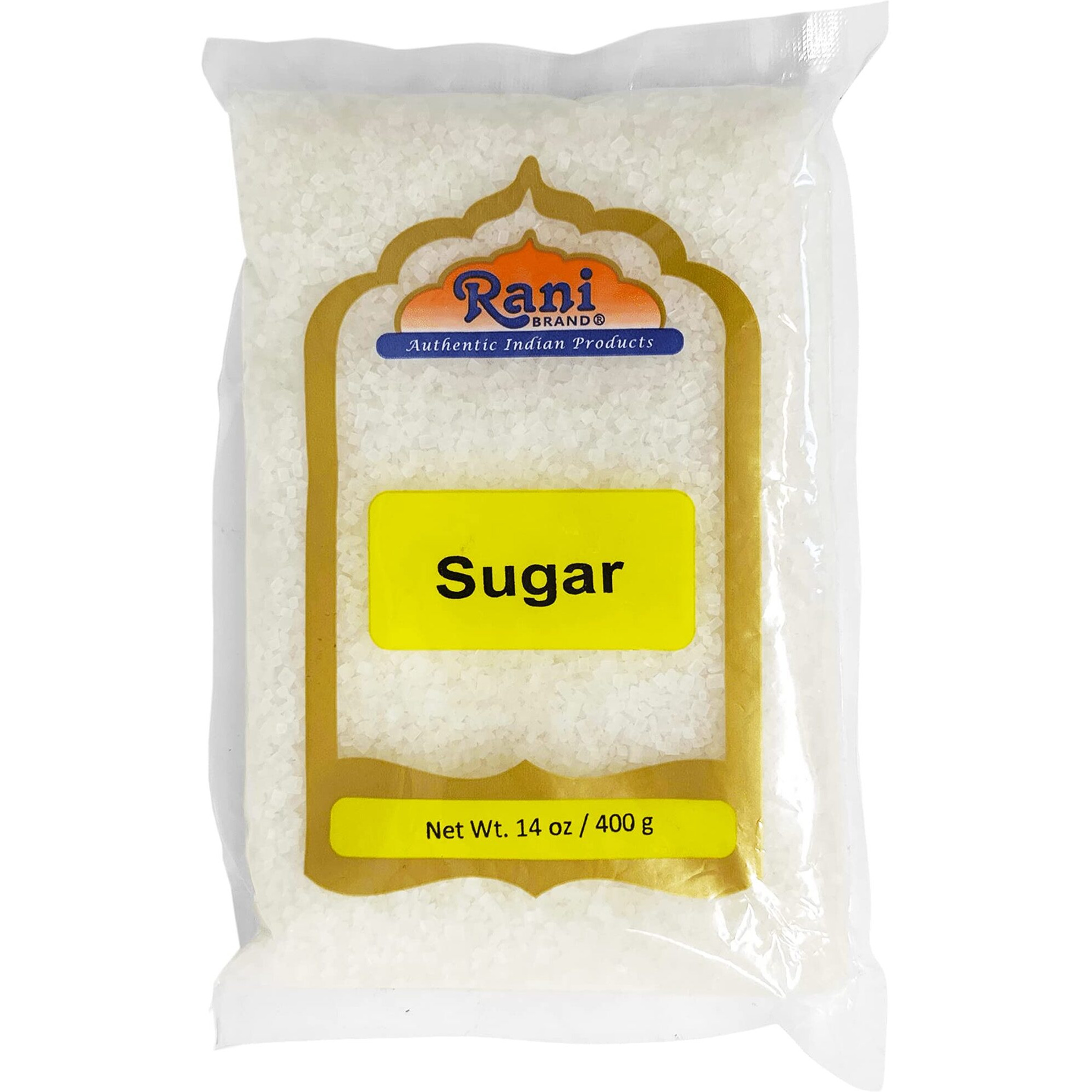 Rani Indian Sugar (Cheeni) 14oz (400g) ~ All Natural, Gluten Friendly, No Colors, Kosher, Vegan, Indian Origin