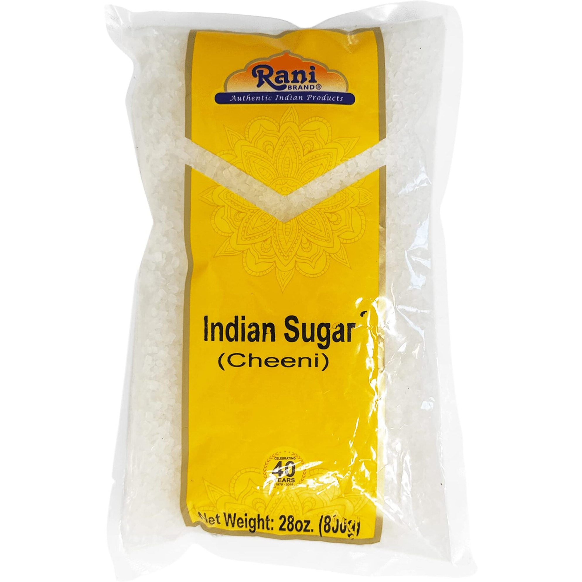 Rani Indian Sugar (Cheeni) 28oz (800g) ~ All Natural, Gluten Friendly, No Colors, Kosher, Vegan, Indian Origin