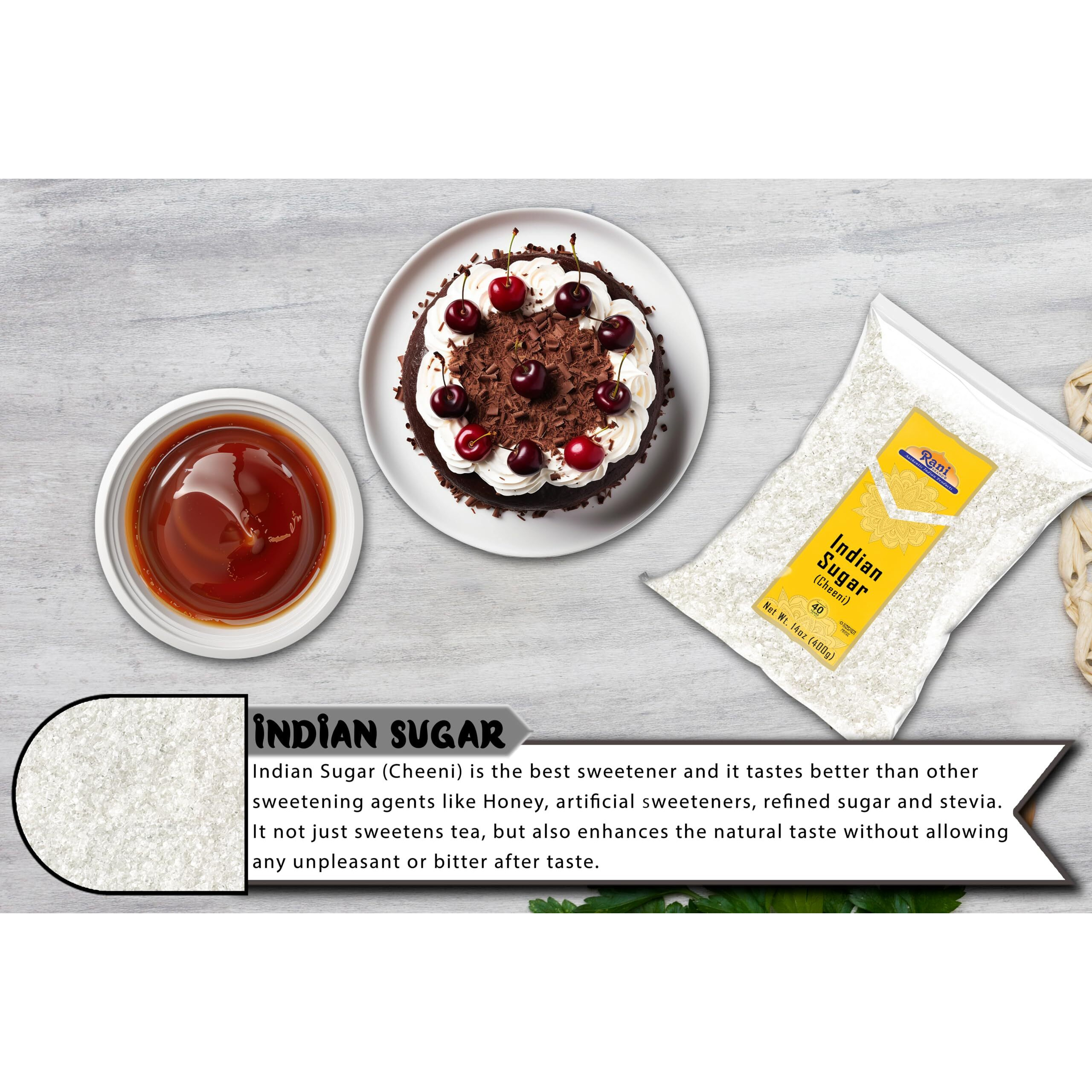 Rani Indian Sugar Khand (Khandsari) 14oz (400g) ~ All Natural, Gluten Friendly, No Colors, Vegan, Indian Origin
