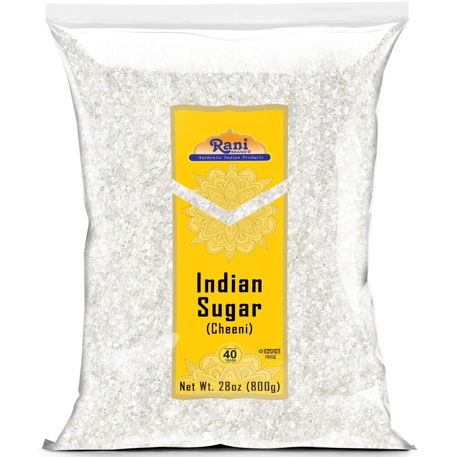 Rani Indian Sugar Khand (Khandsari) 28oz (800g) ~ All Natural, Gluten Friendly, No Colors, Vegan, Indian Origin