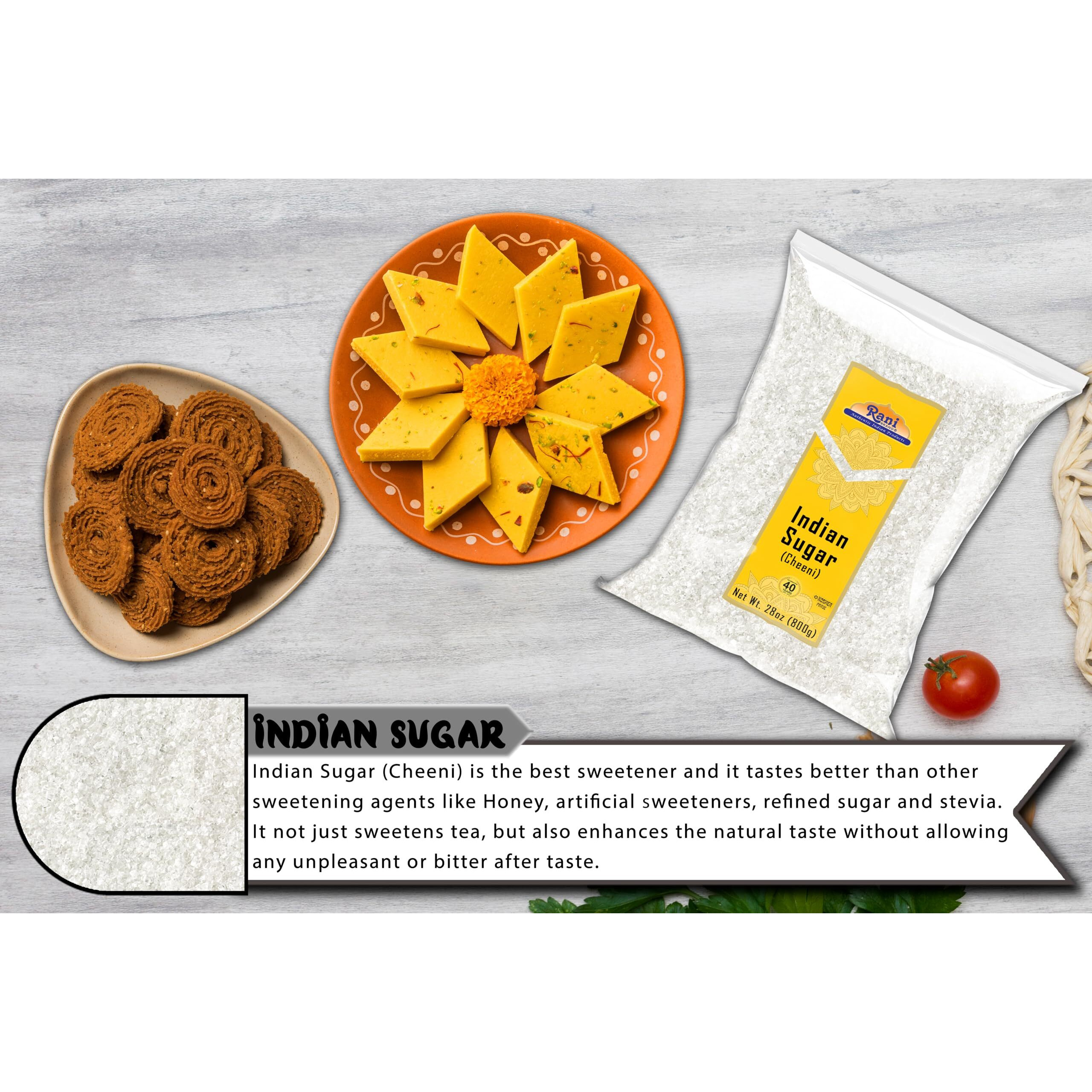 Rani Indian Sugar Khand (Khandsari) 28oz (800g) ~ All Natural, Gluten Friendly, No Colors, Vegan, Indian Origin
