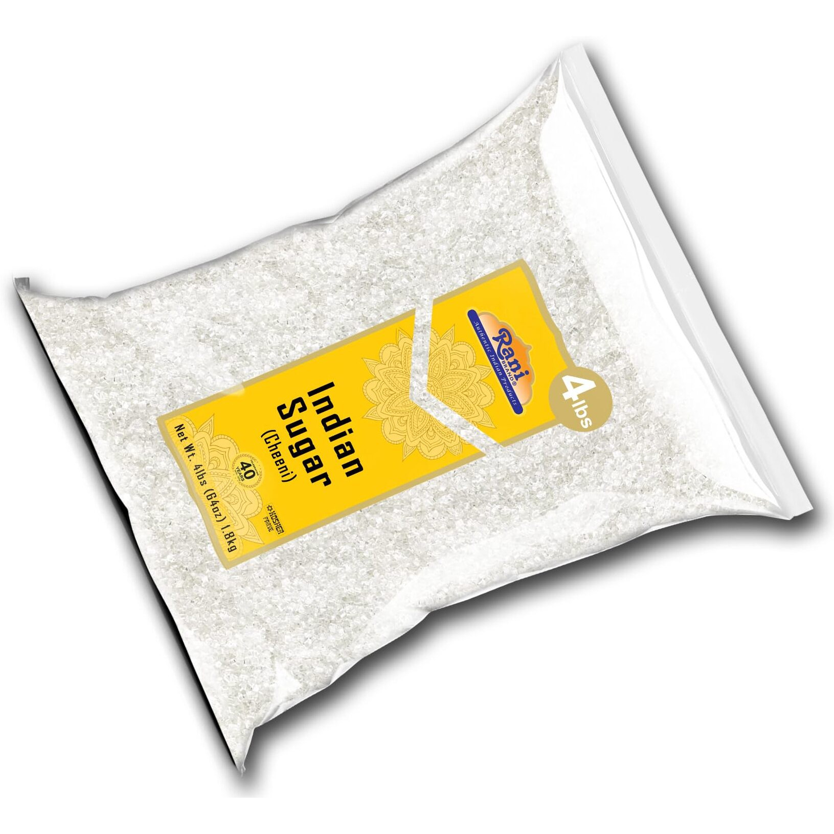 Rani Indian Sugar Khand (Khandsari) 64oz (4lbs) 1.81kg Bulk ~ All Natural, Gluten Friendly, Vegan, NON-GMO, Kosher, Indian Origin