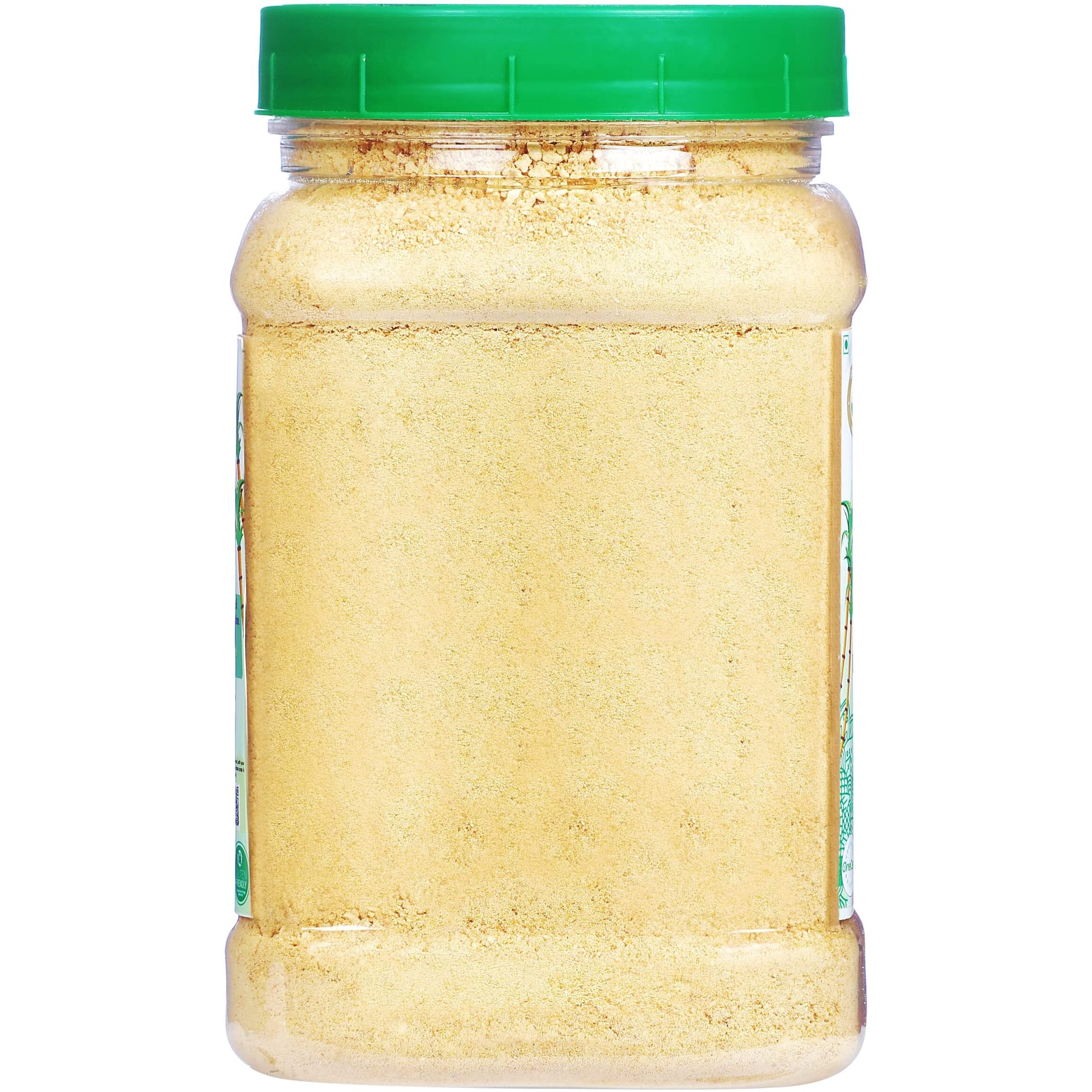 Rani Organic Jaggery Shakkar (Unrefined Evaporated Organic Sugar Cane Juice) 17.5oz (1.1lbs) 500g PET Jar ~ Gluten Friendly, Vegan, NON-GMO, No Salt or fillers, USDA Certified Organic