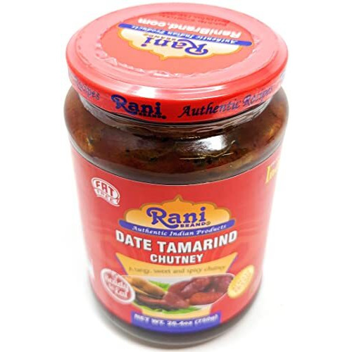 Rani Dates & Tamarind (Imli) Chutney 26.5oz (750g) Glass Jar, Ready to eat, Vegan ~ Gluten Free, NON-GMO, No Colors, Indian Origin