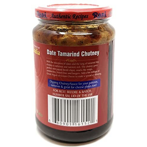 Rani Dates & Tamarind (Imli) Chutney 26.5oz (750g) Glass Jar, Ready to eat, Vegan ~ Gluten Free, NON-GMO, No Colors, Indian Origin