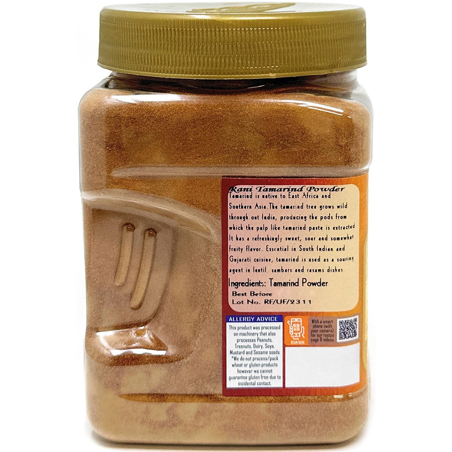 Rani Tamarind Powder (Imli) 20oz (1.25lbs) 567g PET Jar ~ All Natural| No Added Sugar/Salt, Vegan, Gluten Friendly, Kosher, NON-GMO, Indian Origin (Size 20oz (1.25lbs) 567g)