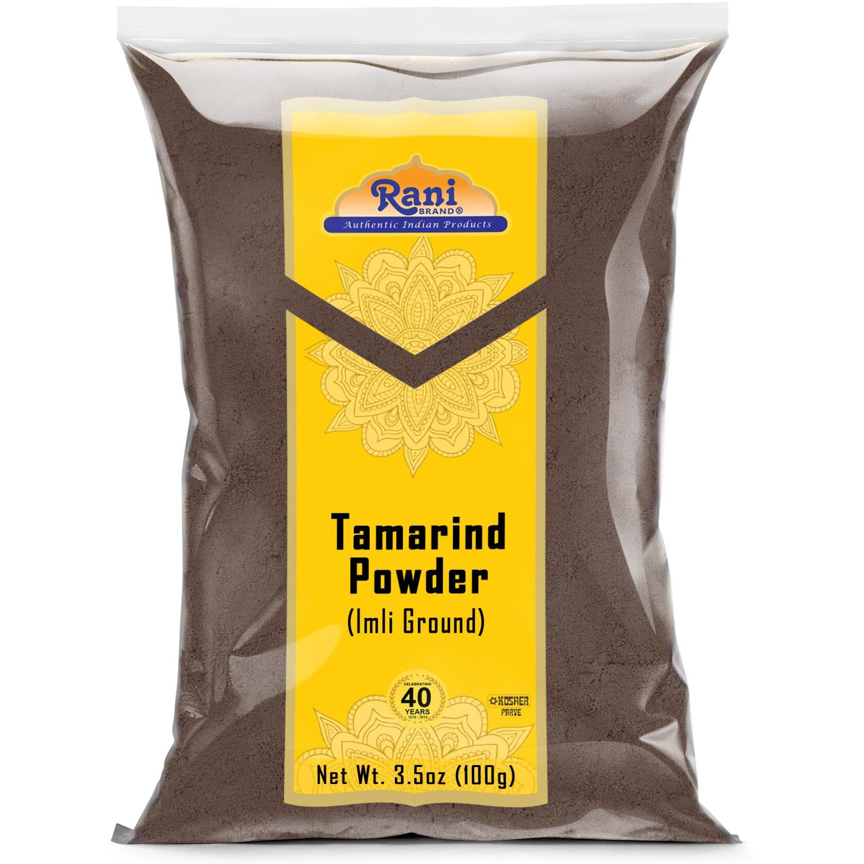 Rani Tamarind Powder (Imli) 3.5oz (100g) ~ All Natural| No Added Sugar/Salt, Vegan, Gluten Friendly, Kosher, NON-GMO, Kosher, Indian Origin (Size 3.5oz (100g))
