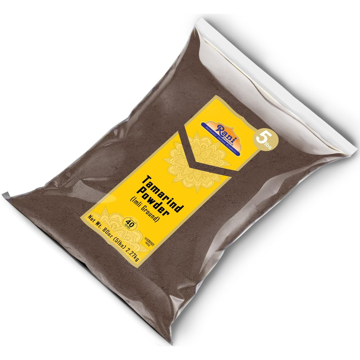 Rani Tamarind Powder (Imli) 80oz (5lbs) 2.27kg Bulk ~ All Natural, No Added Sugar/Salt, Vegan, Gluten Friendly, Kosher, NON-GMO, Indian Origin (Size 80oz (5lbs) 2.27kg)