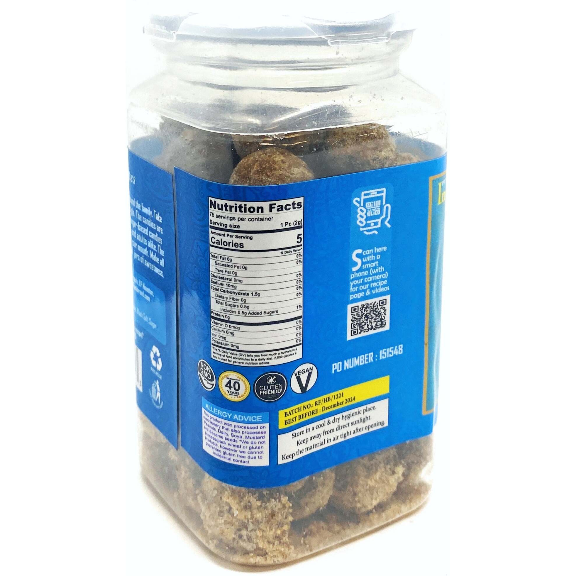 Rani Hing (Asafetida) Bites 5.25oz (150g) Vacuum Sealed, Easy Open Top, Resealable Container ~ Indian Tasty Treats, Vegan, Gluten Friendly, NON-GMO, Indian Origin