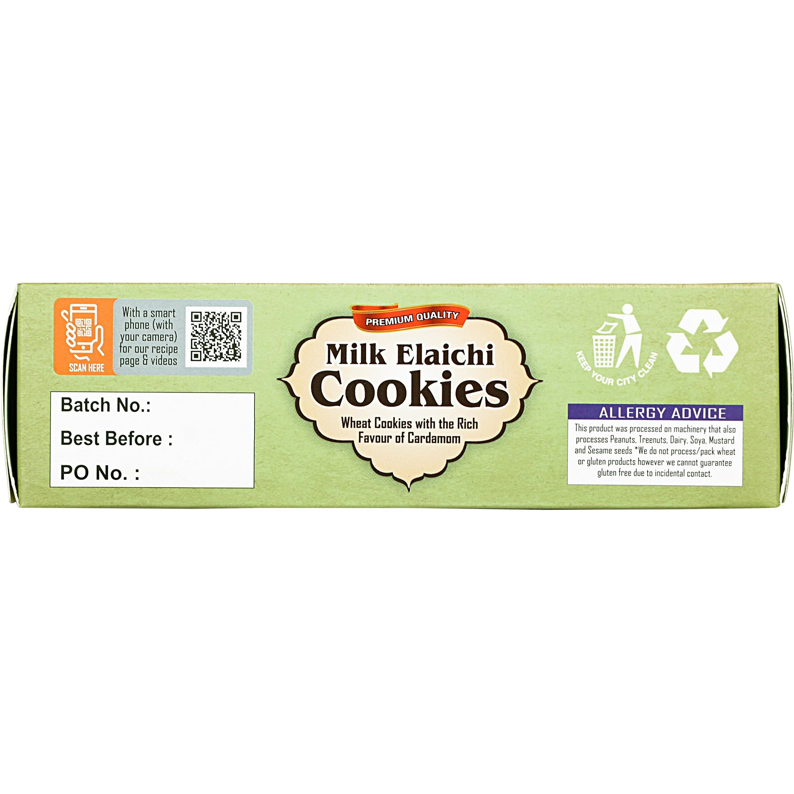 Rani Milk Elaichi Cookies (Wheat Cookies with the Rich Flavor of Cardamom) 14oz (400g) Premium Quality Indian Cookies ~ All Natural, Vegan, Non-GMO, Indian Origin