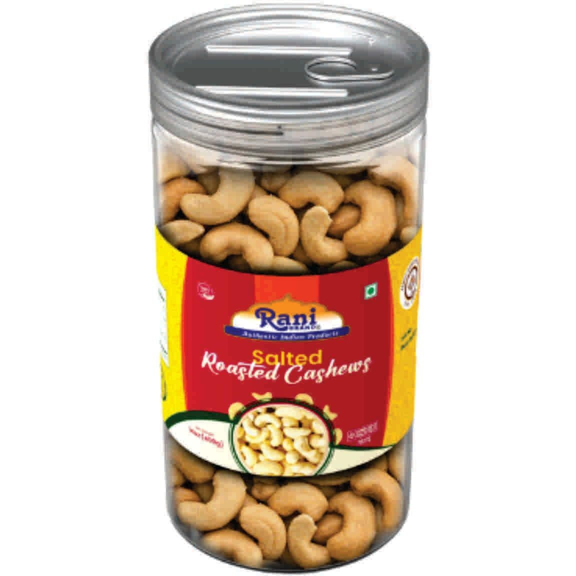 Rani Salted Roasted Cashews 14oz (400g) PET Jar, Non-Fried, Oil Free ~ All Natural, Vegan, Gluten Friendly, NON-GMO, Kosher, Air Roasted, Crunchy & Flavorful (Size 14oz (400g))