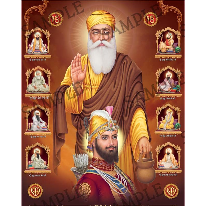 Buy Online Guru Nanak 4x6 Inch Frame 1052521