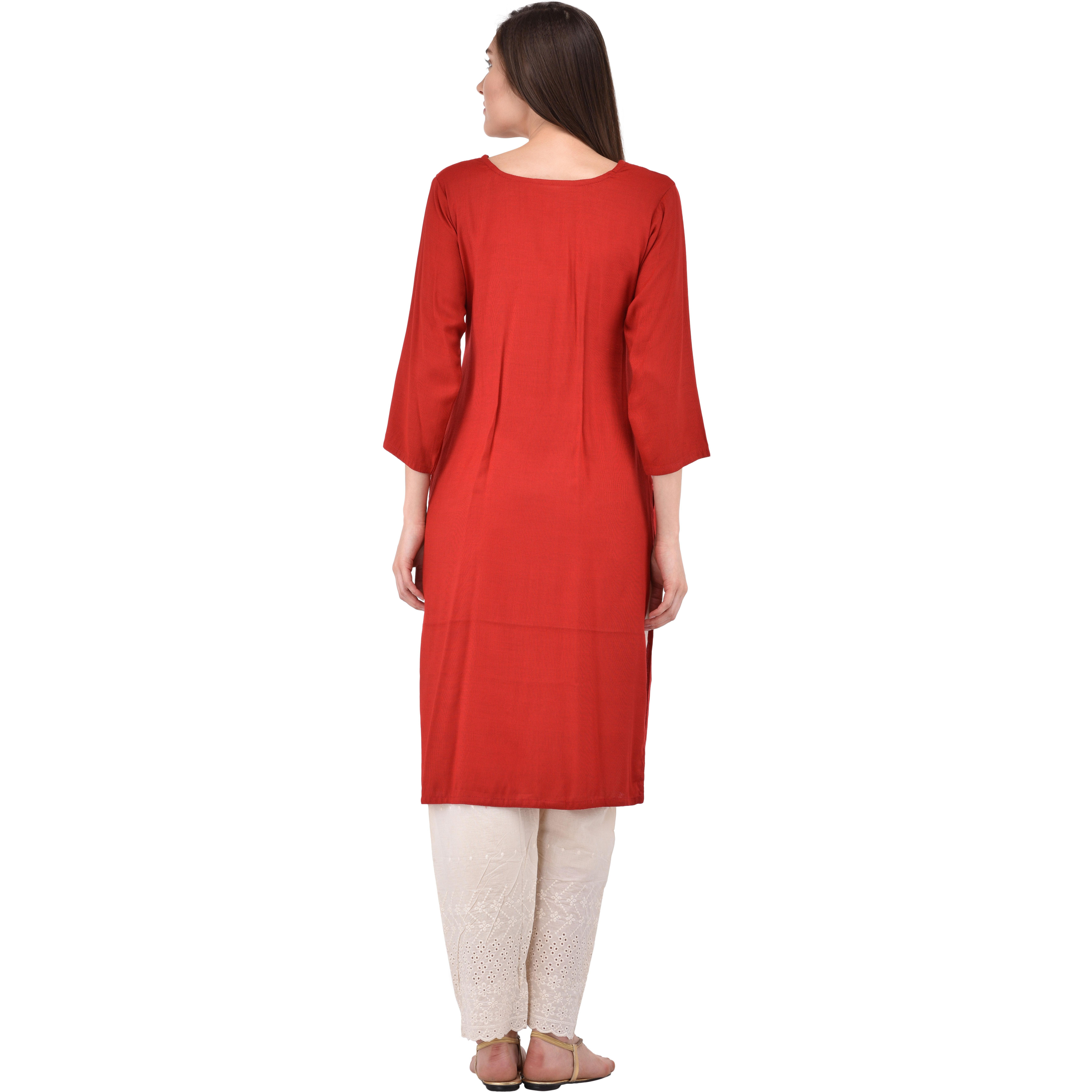 Dark Maroon kurti