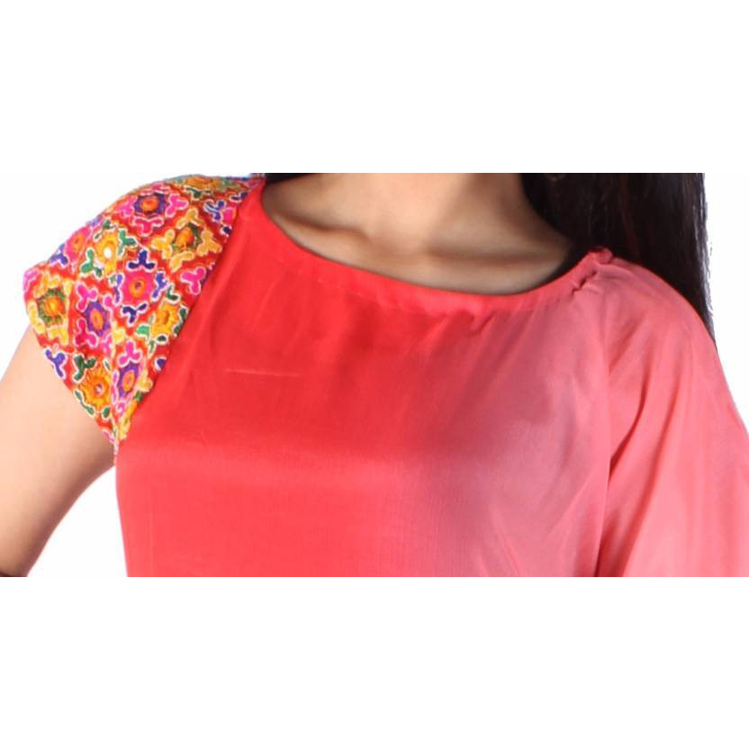 Purplicious pink ombre kaftan with embrodry detail