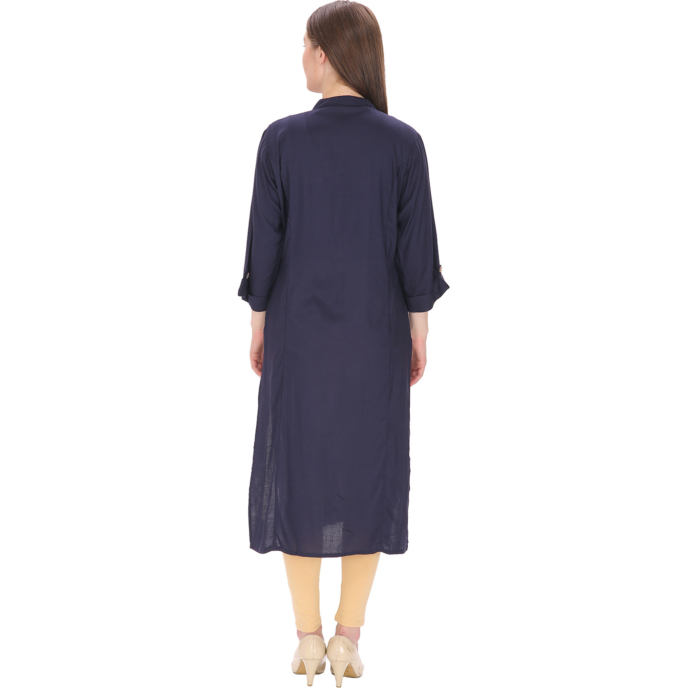 Purplicious Navy Blue Formal Long Kurti